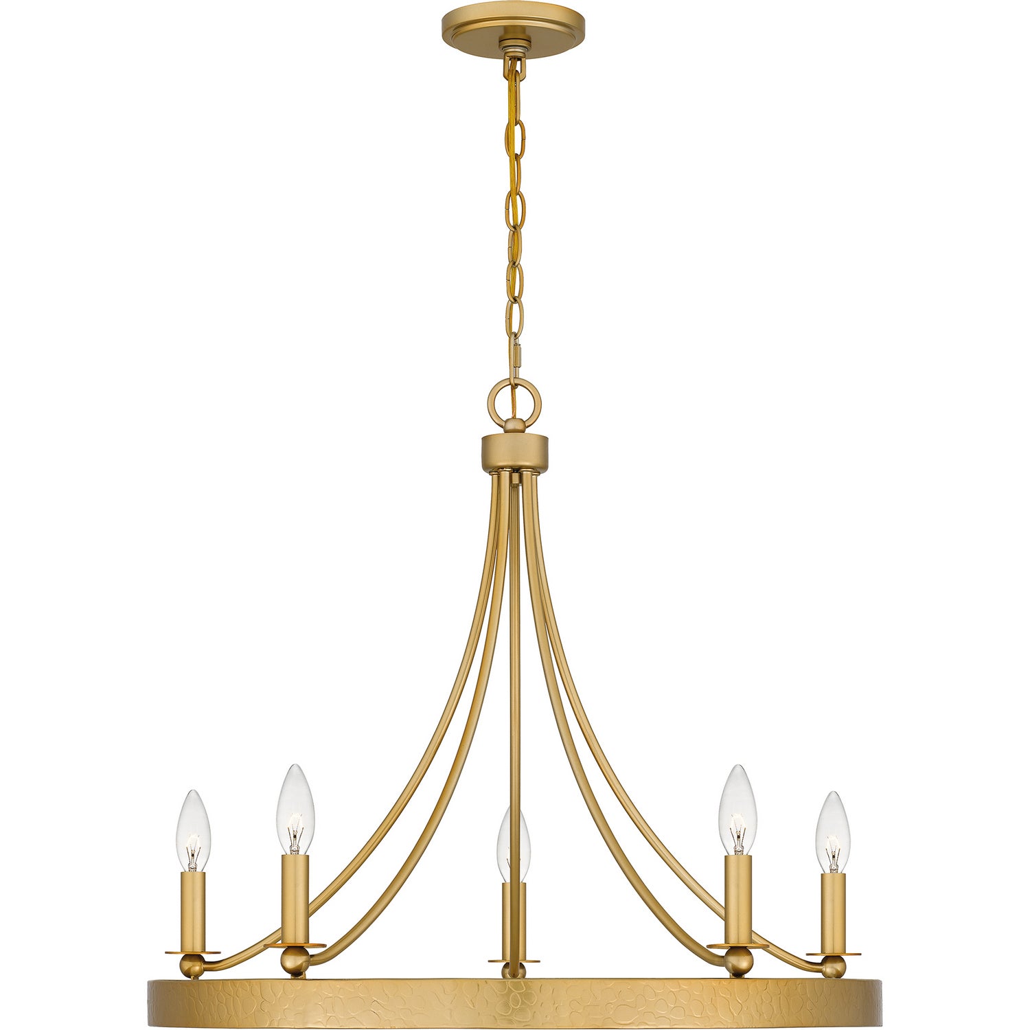 Quoizel - APN5026LG - Five Light Chandelier - Aspyn - Light Gold
