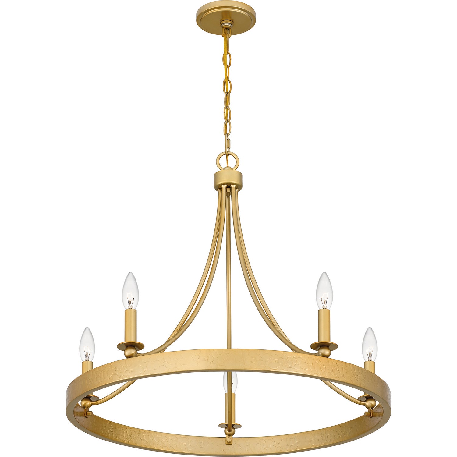 Quoizel - APN5026LG - Five Light Chandelier - Aspyn - Light Gold