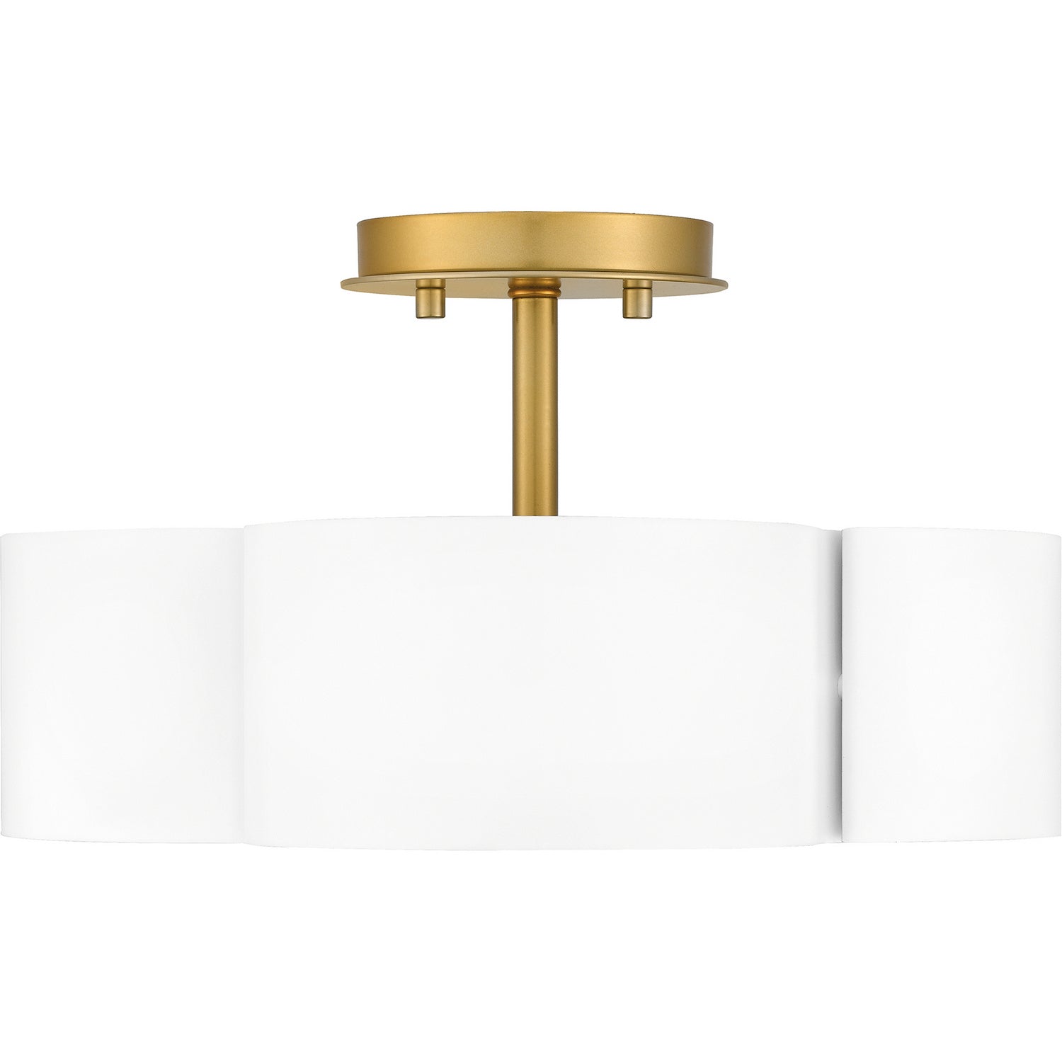 Quoizel - BSM1714W - Four Light Semi-Flush Mount - Balsam - Matte White