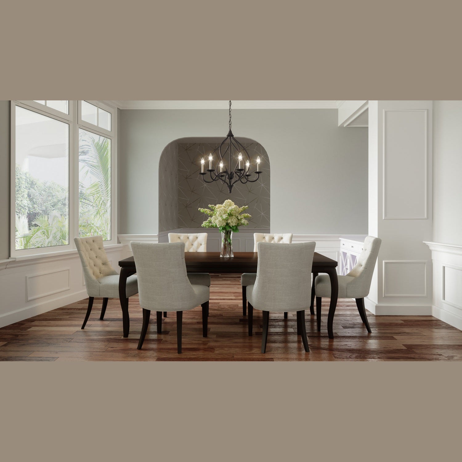 Quoizel - DUP5025OZ - Six Light Chandelier - Dupont - Old Bronze