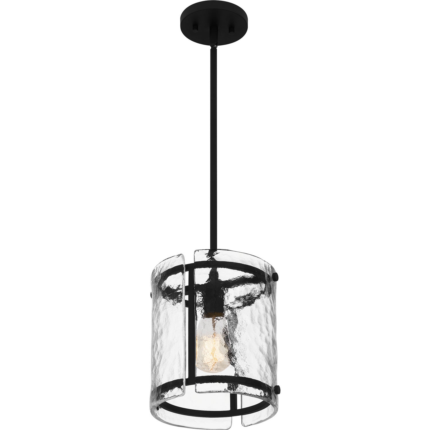 Quoizel - FTS1509EK - One Light Mini Pendant - Fortress - Earth Black