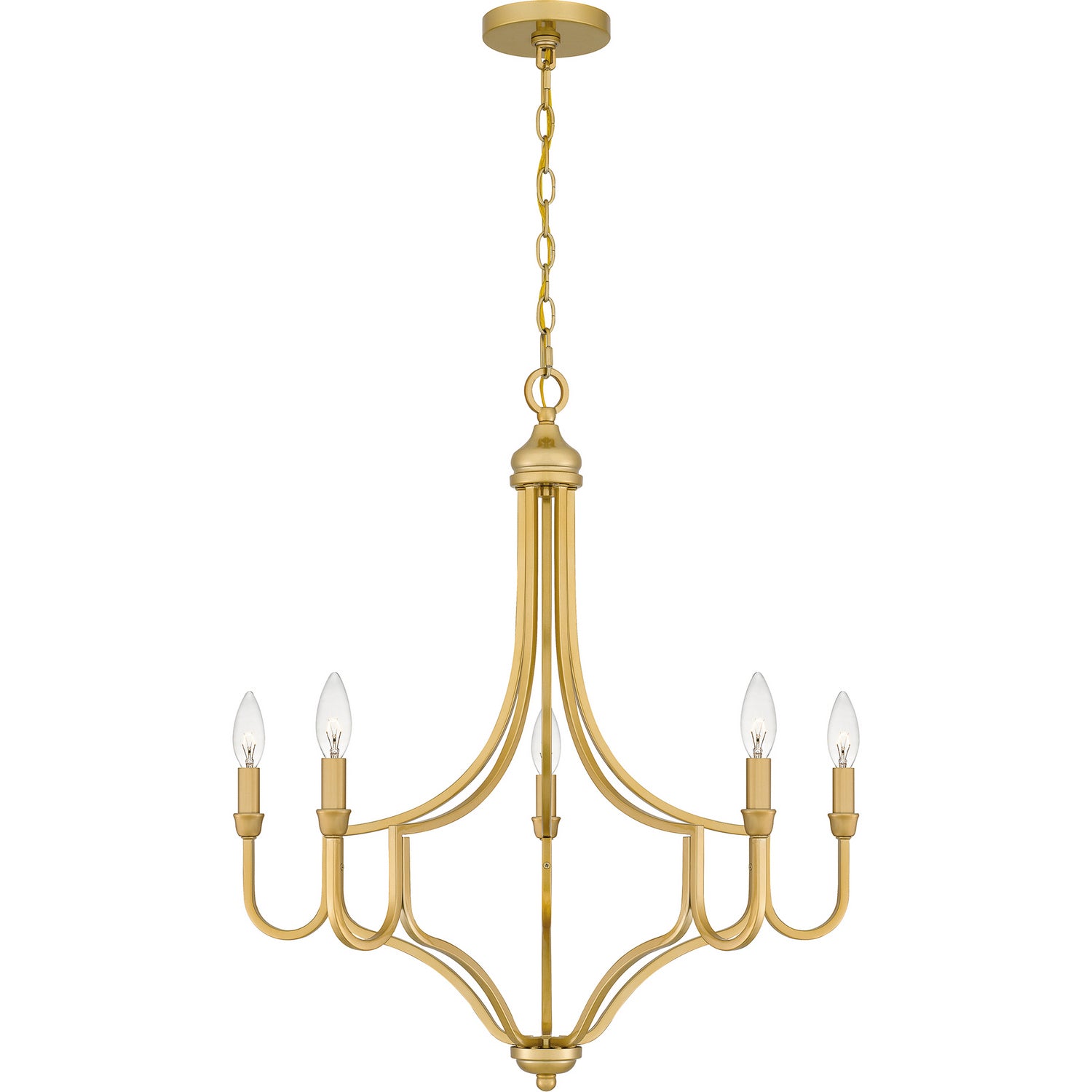 Quoizel - MAB5026LG - Five Light Chandelier - Mabel - Light Gold