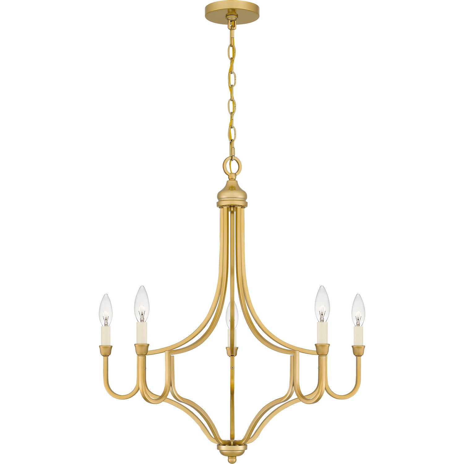 Quoizel - MAB5026LG - Five Light Chandelier - Mabel - Light Gold