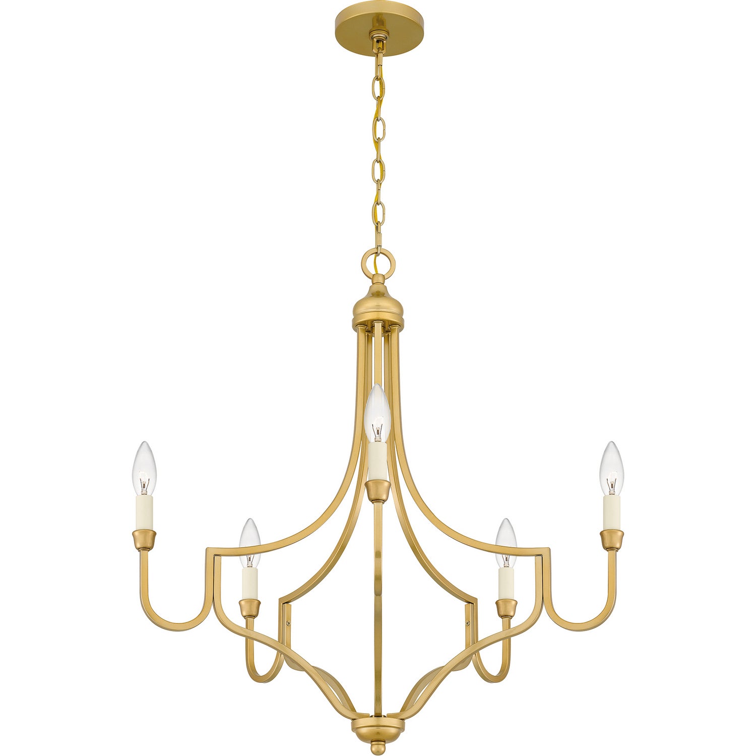 Quoizel - MAB5026LG - Five Light Chandelier - Mabel - Light Gold