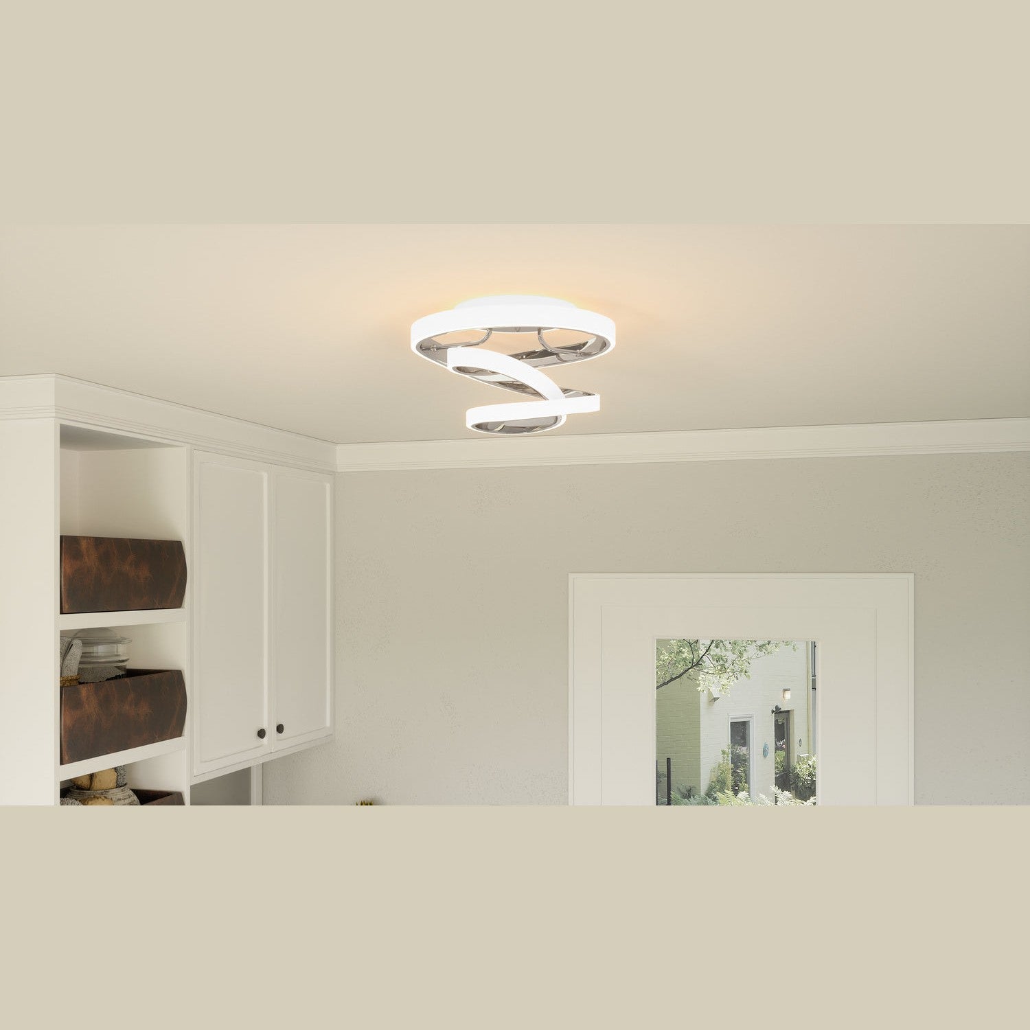 Quoizel - PCAVI1713C - LED Semi Flush Mount - Aviva - Polished Chrome