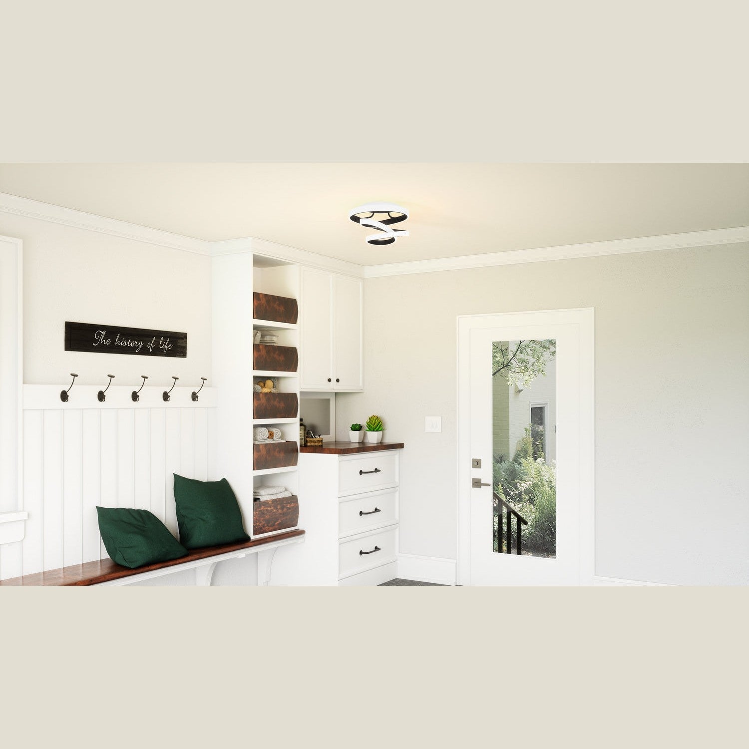 Quoizel - PCAVI1713MBK - LED Semi Flush Mount - Aviva - Matte Black
