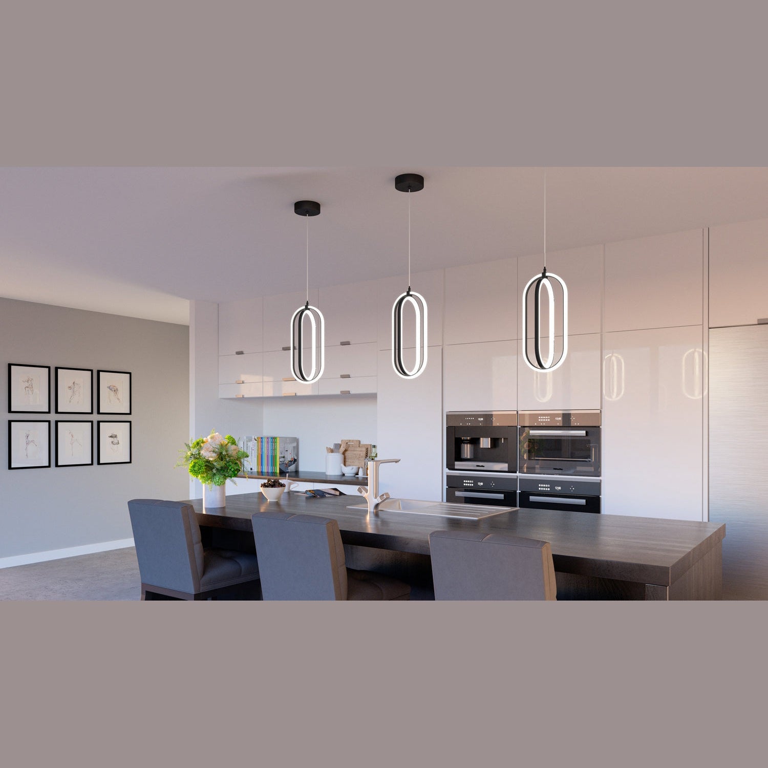 Quoizel - PCCLT1507MBK - LED Mini Pendant - Calista - Matte Black