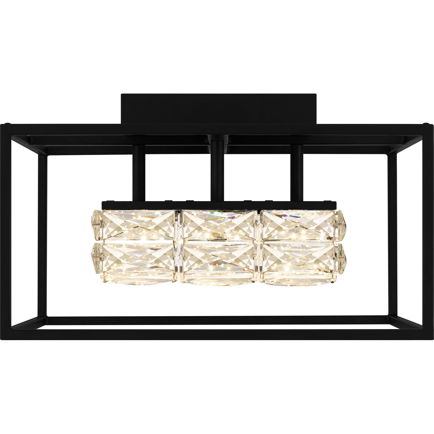 Quoizel - PCDZ1716MBK - LED Semi Flush Mount - Dazzle - Matte Black