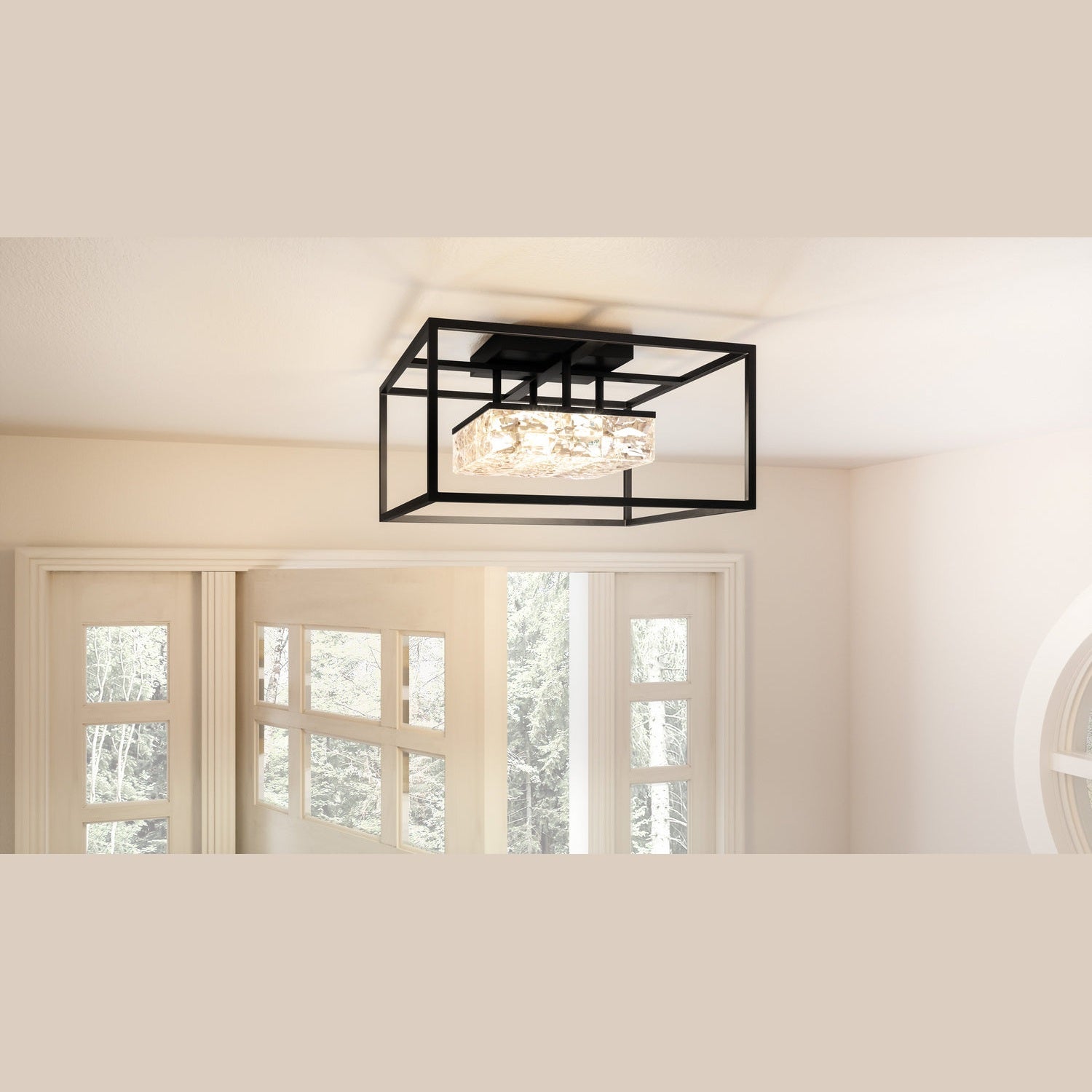 Quoizel - PCDZ1716MBK - LED Semi Flush Mount - Dazzle - Matte Black