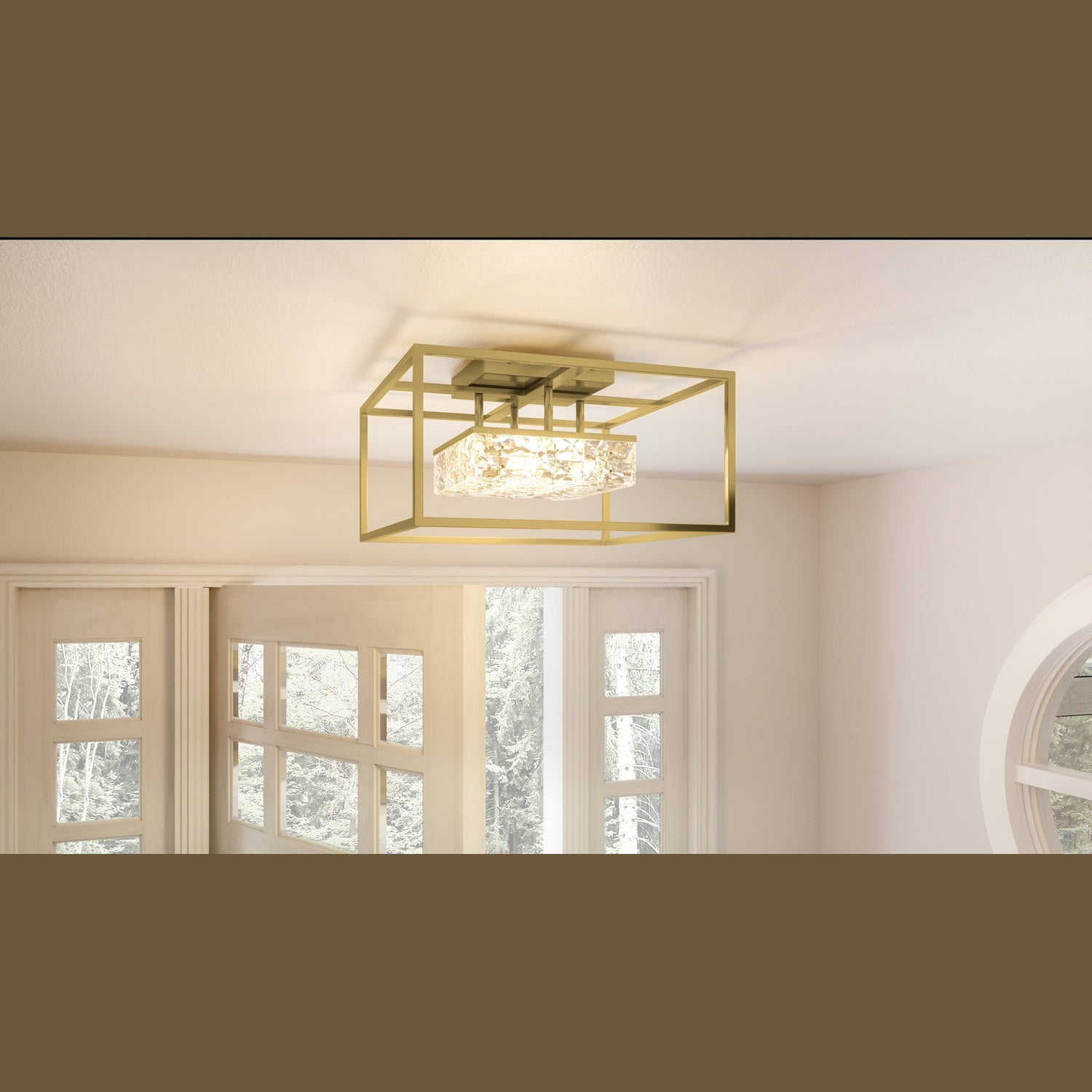 Quoizel - PCDZ1716SGD - LED Semi Flush Mount - Dazzle - Soft Gold