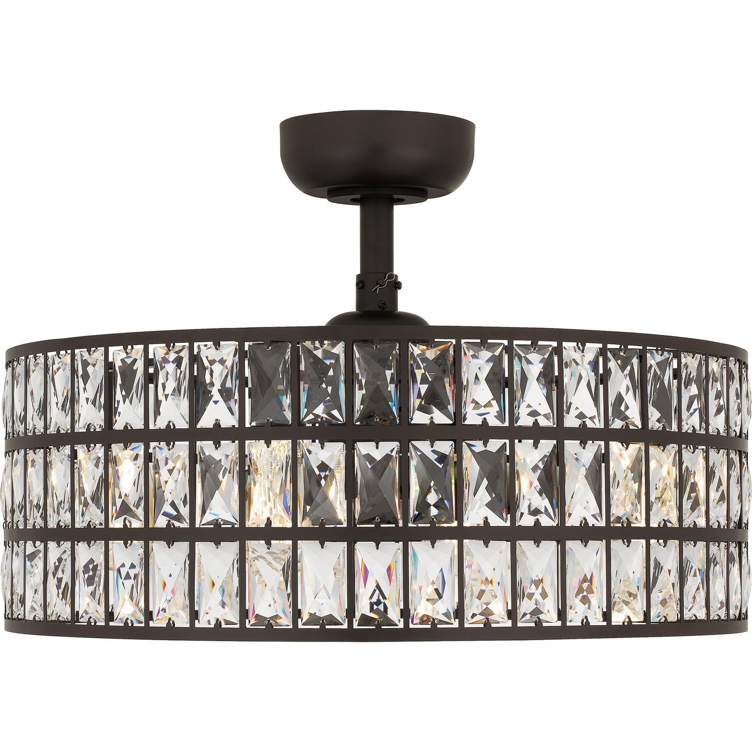 Quoizel - QFA4046WT - Four Light Fandelier - Quoizel Fandelier - Western Bronze