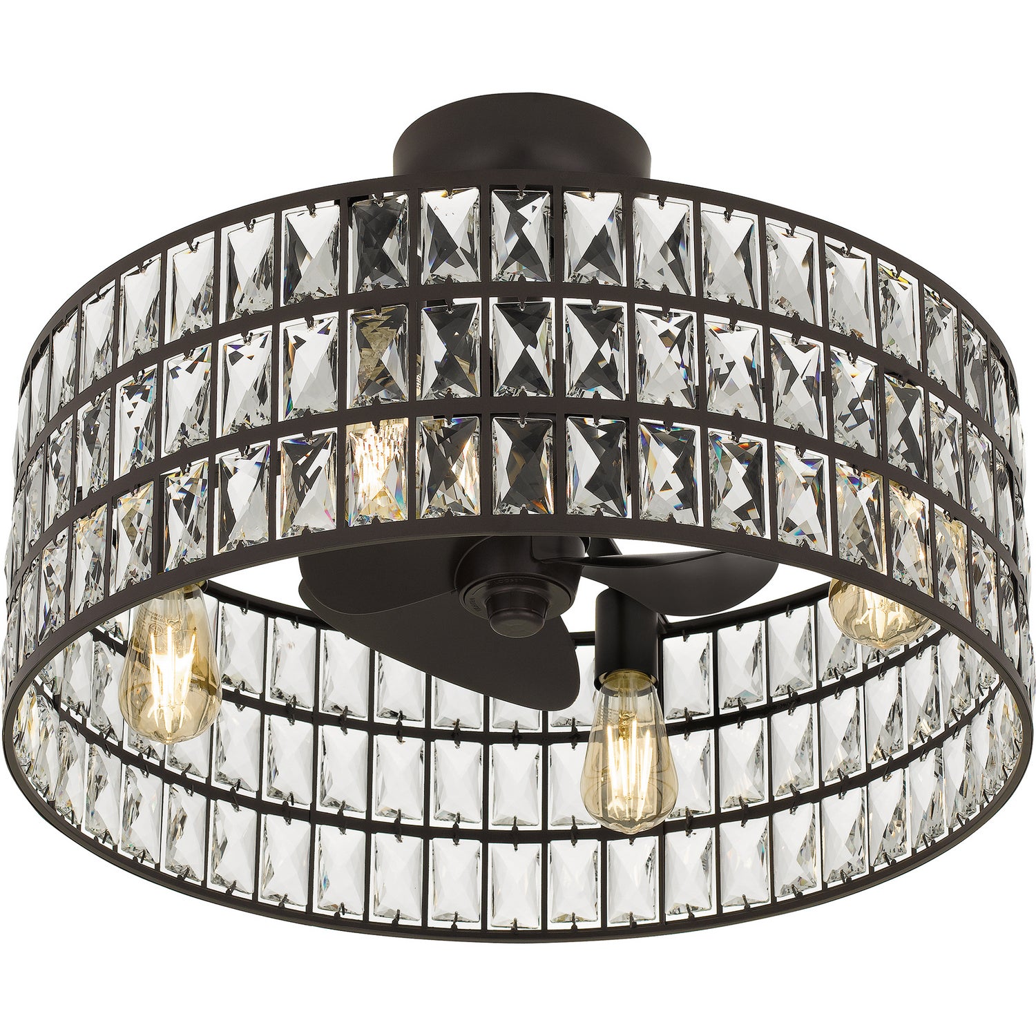 Quoizel - QFA4046WT - Four Light Fandelier - Quoizel Fandelier - Western Bronze