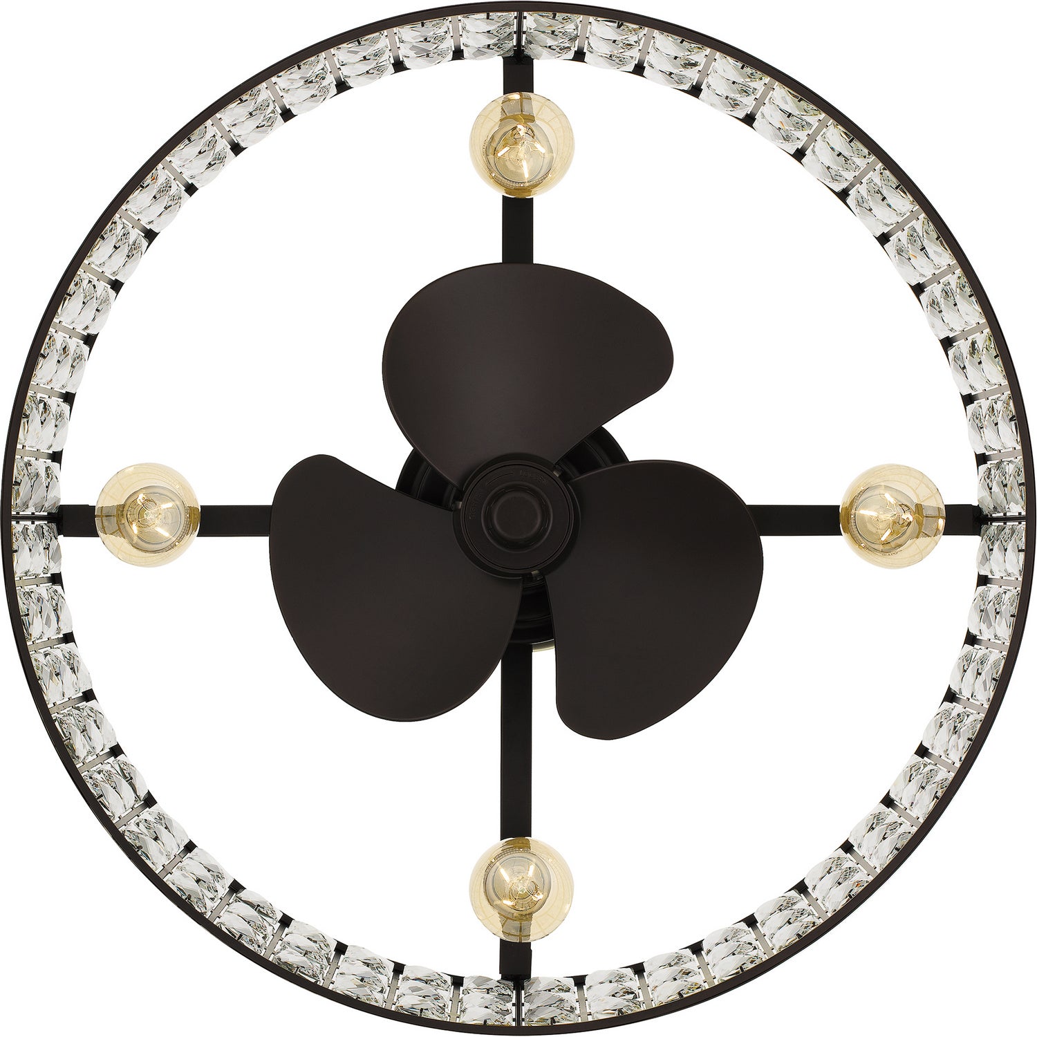 Quoizel - QFA4046WT - Four Light Fandelier - Quoizel Fandelier - Western Bronze