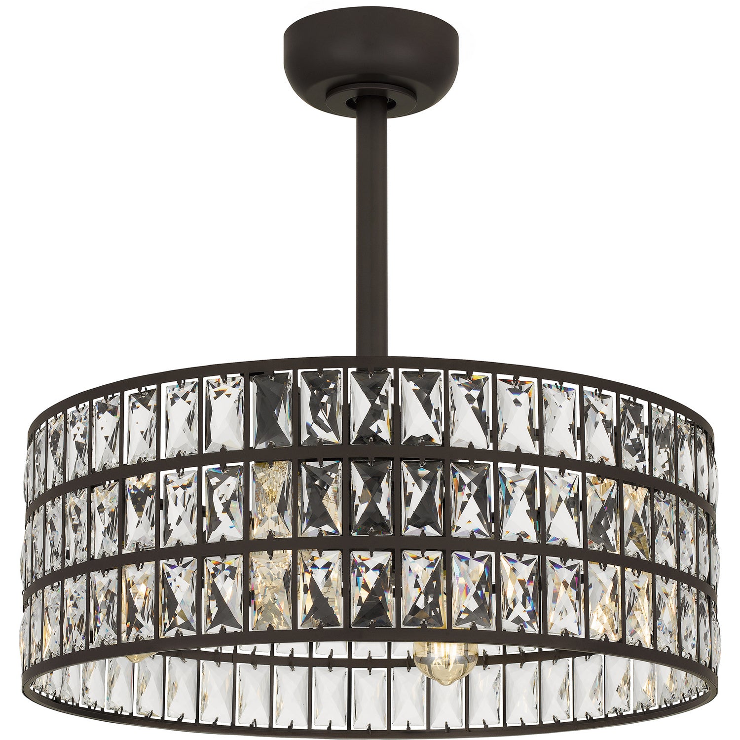 Quoizel - QFA4046WT - Four Light Fandelier - Quoizel Fandelier - Western Bronze