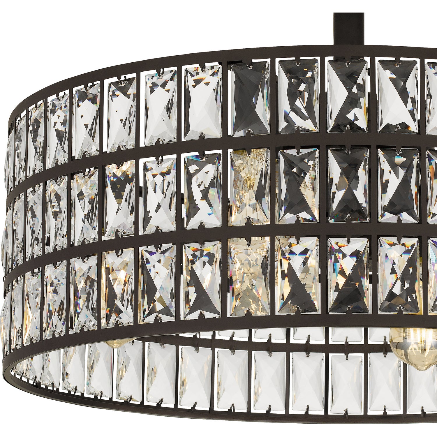 Quoizel - QFA4046WT - Four Light Fandelier - Quoizel Fandelier - Western Bronze