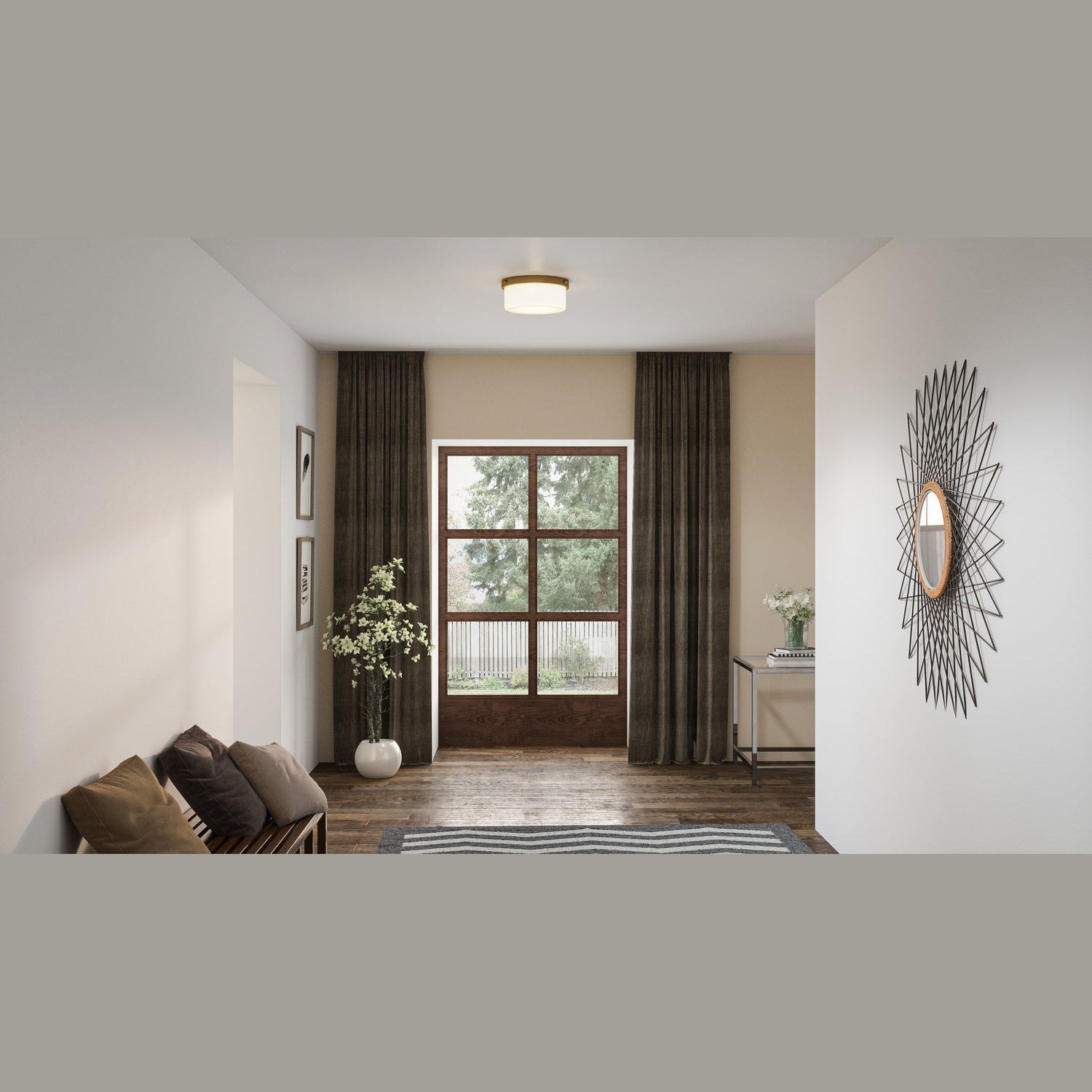 Quoizel - QFL5590AB - Two Light Flush Mount - Quoizel Flush Mount - Aged Brass