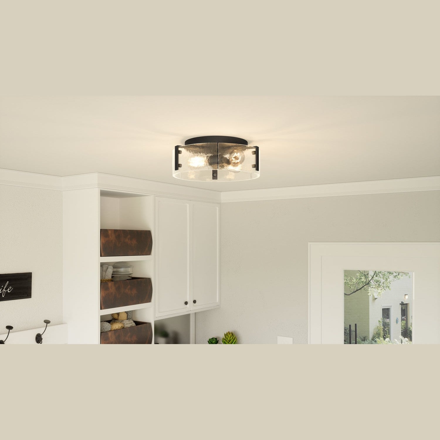 Quoizel - QFL5636MBK - Three Light Flush Mount - Quoizel Flush Mount - Matte Black