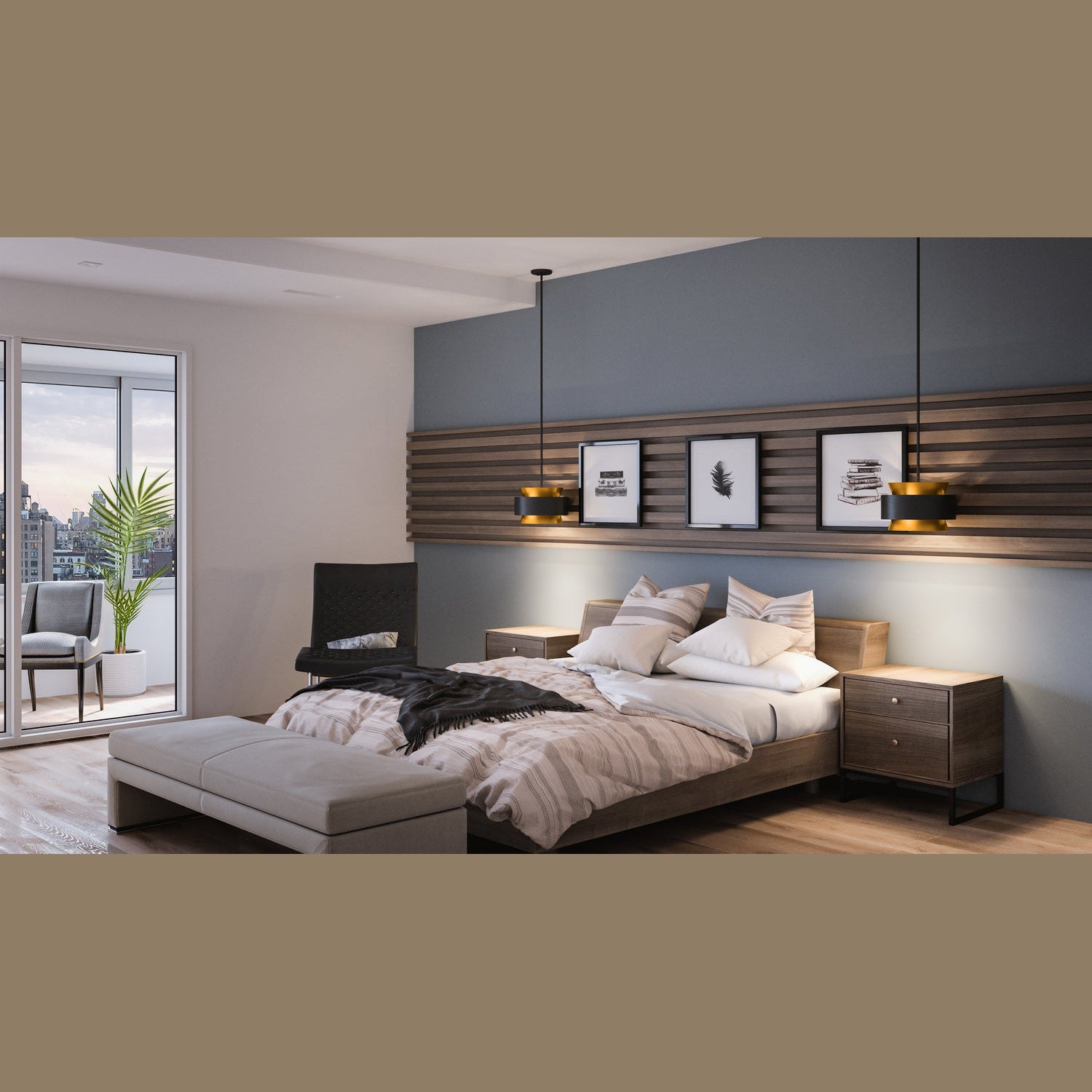 Quoizel - QP5570EK - Three Light Pendant - Quoizel Pendant - Earth Black