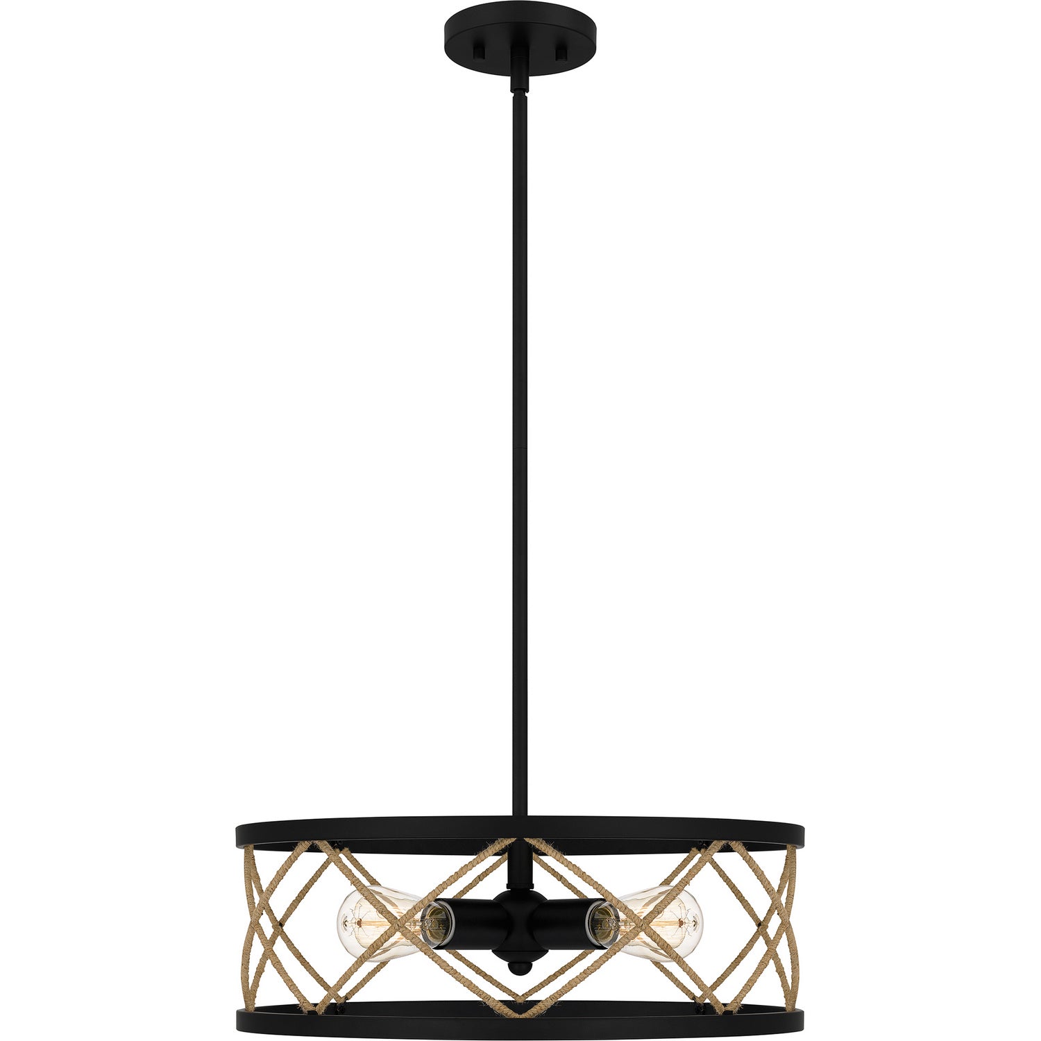 Quoizel - QP5632MBK - Four Light Pendant - Quoizel Pendant - Matte Black