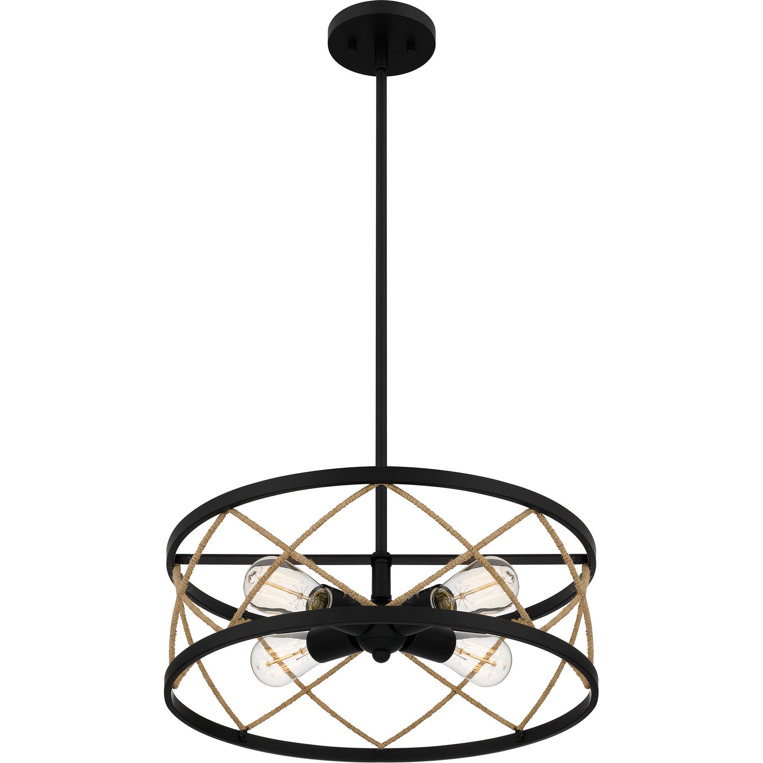 Quoizel - QP5632MBK - Four Light Pendant - Quoizel Pendant - Matte Black