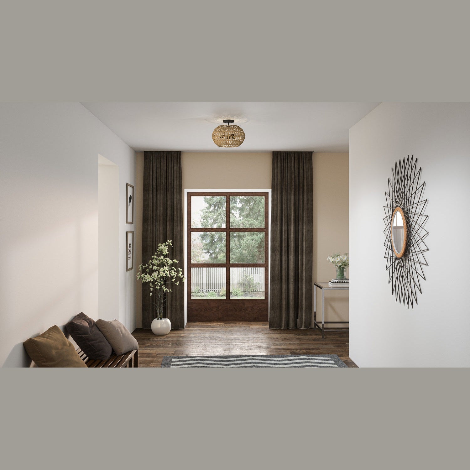 Quoizel - QSF4034PN - Three Light Semi Flush Mount - Quoizel Semi-Flush Mount - Palladian Bronze