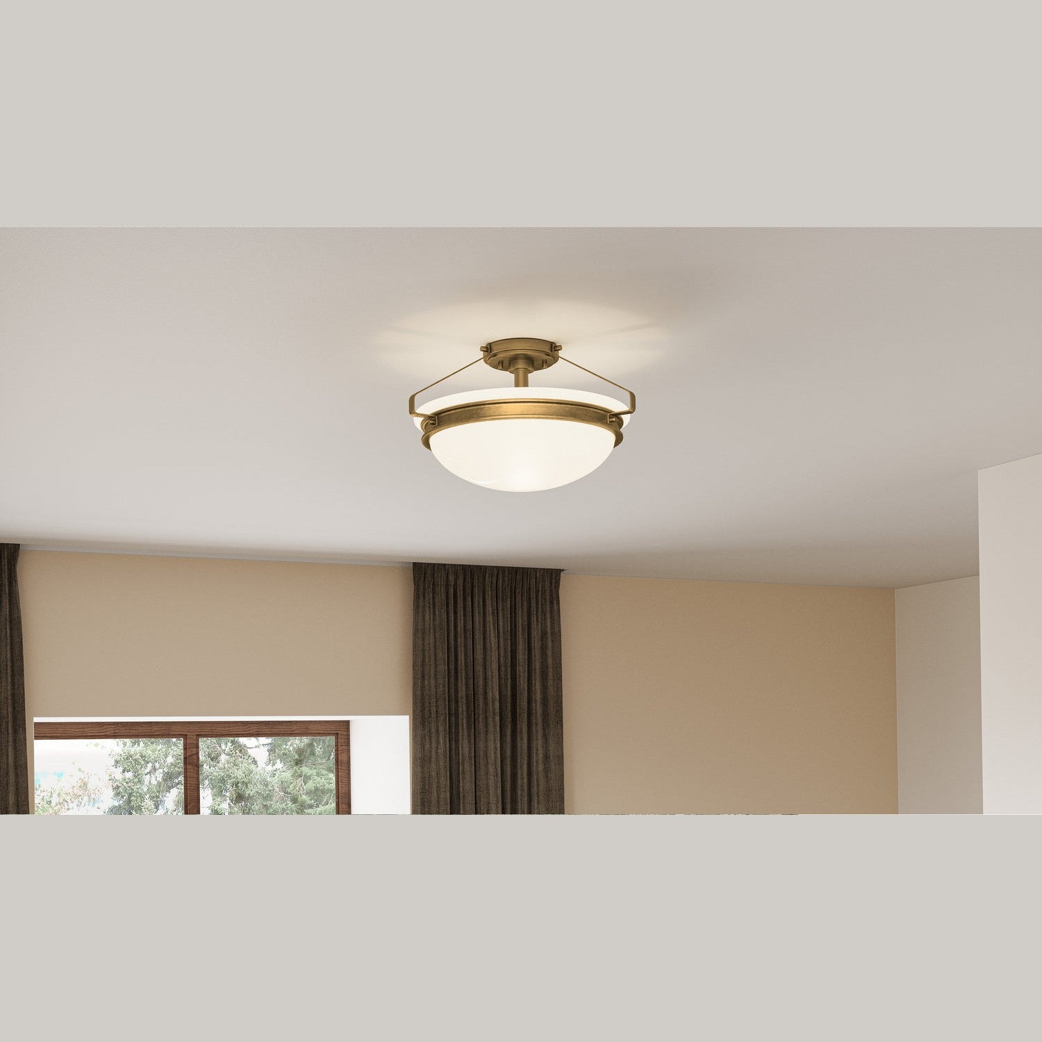 Quoizel - QSF5581WS - Two Light Semi Flush Mount - Quoizel Semi-Flush Mount - Weathered Brass