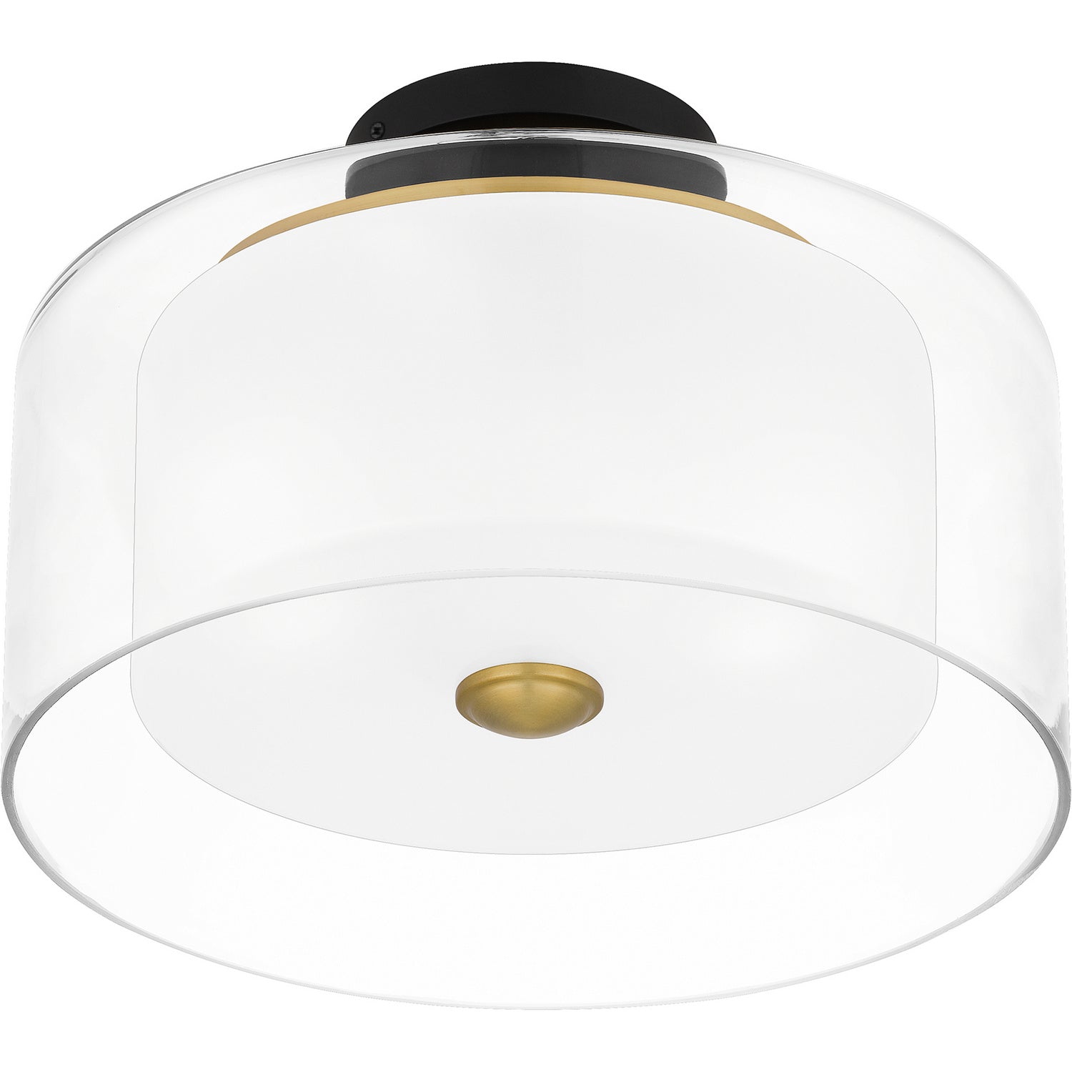 Quoizel - ROW1714MBK - Two Light Semi Flush Mount - Rowland - Matte Black