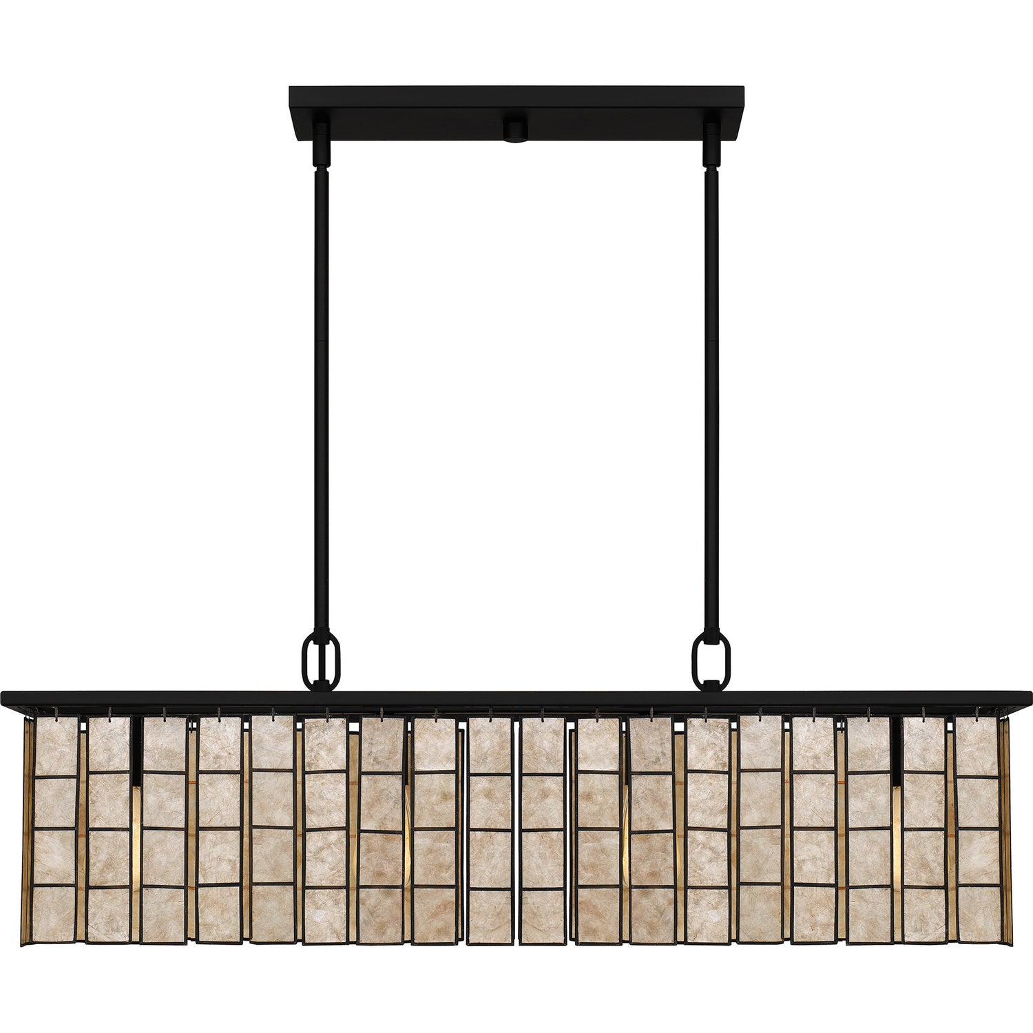 Quoizel - SGLM434MBK - Four Light Island Chandelier - Seigler - Matte Black