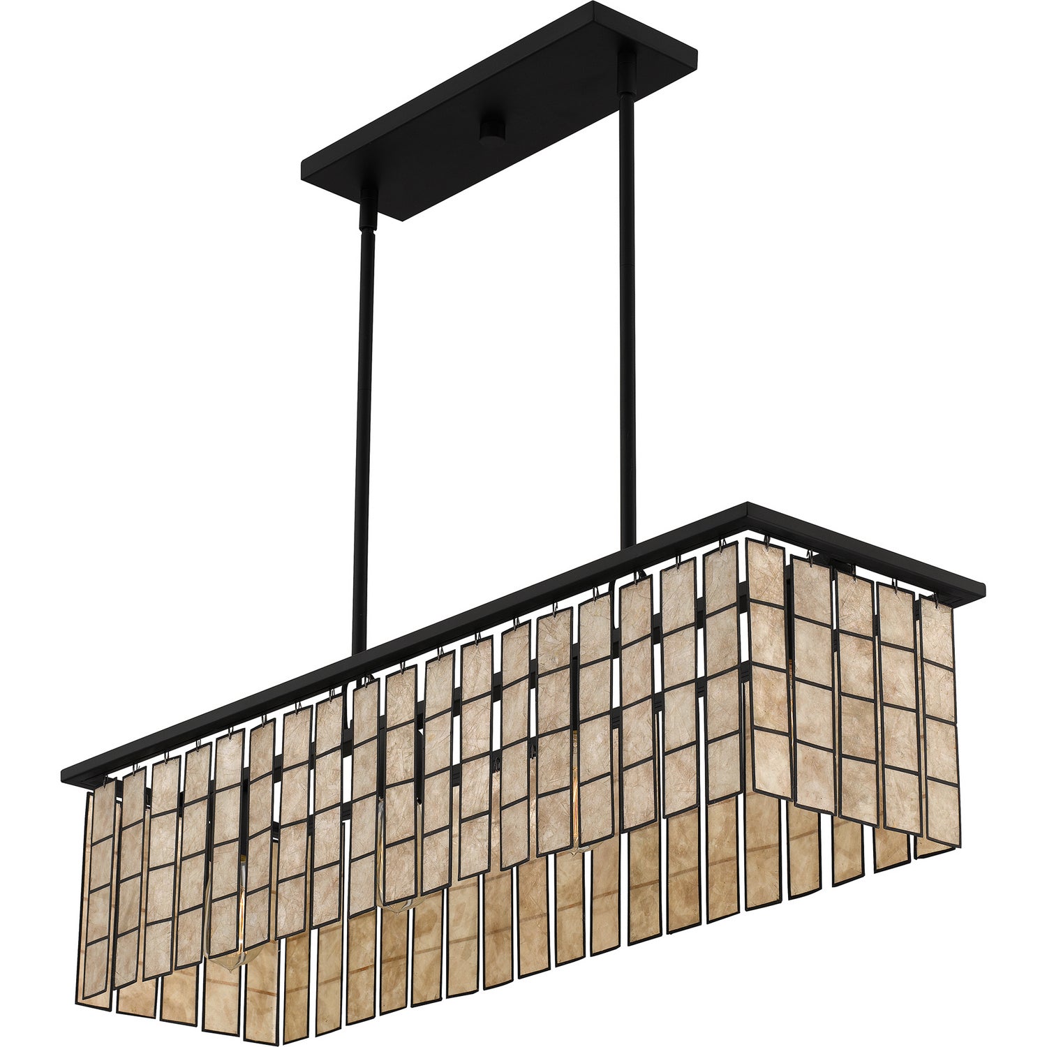 Quoizel - SGLM434MBK - Four Light Island Chandelier - Seigler - Matte Black