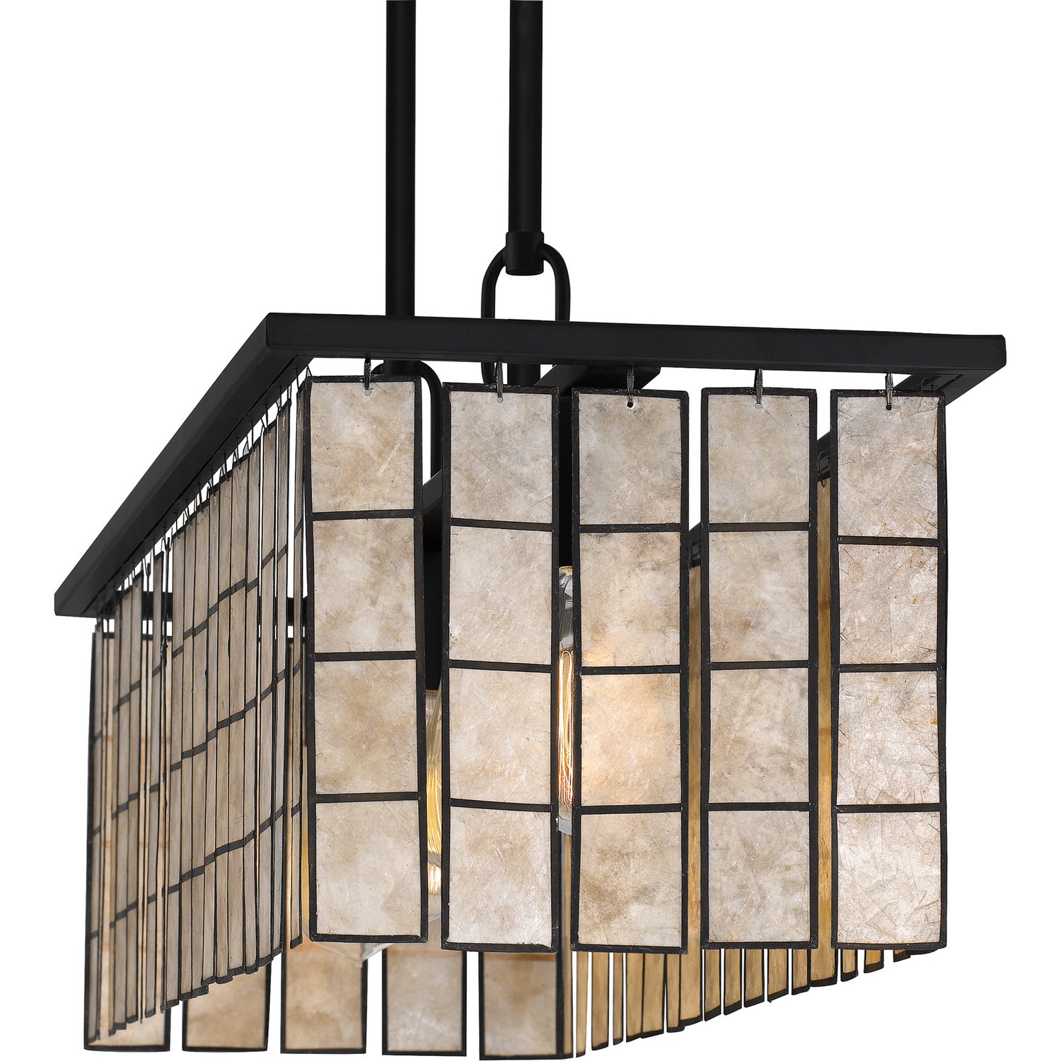 Quoizel - SGLM434MBK - Four Light Island Chandelier - Seigler - Matte Black