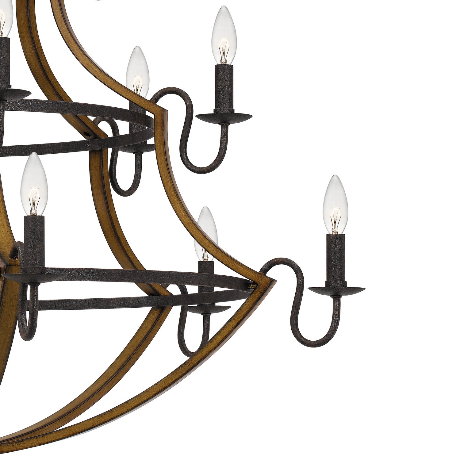 Quoizel - SHR5015RK - 15 Light Chandelier - Shire - Rustic Black