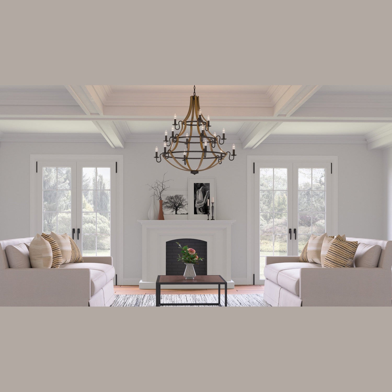 Quoizel - SHR5015RK - 15 Light Chandelier - Shire - Rustic Black