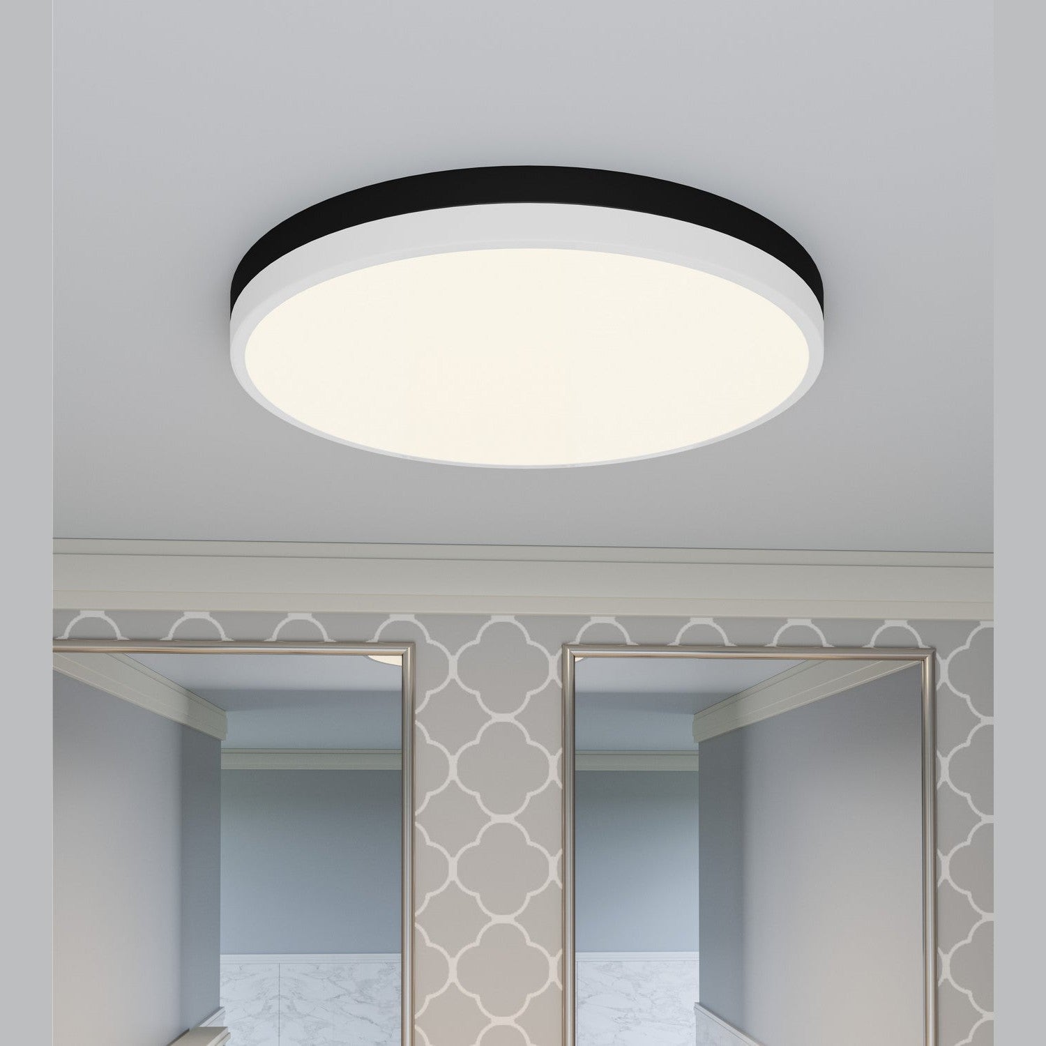 Quoizel - WLN1620MBKW - LED Flush Mount - Weldin - Matte Black White