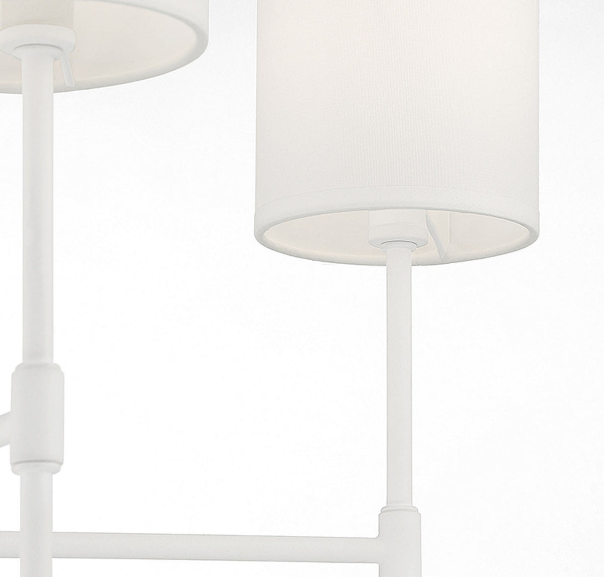 Meridian - M10067BQW - Five Light Chandelier - Bisque White