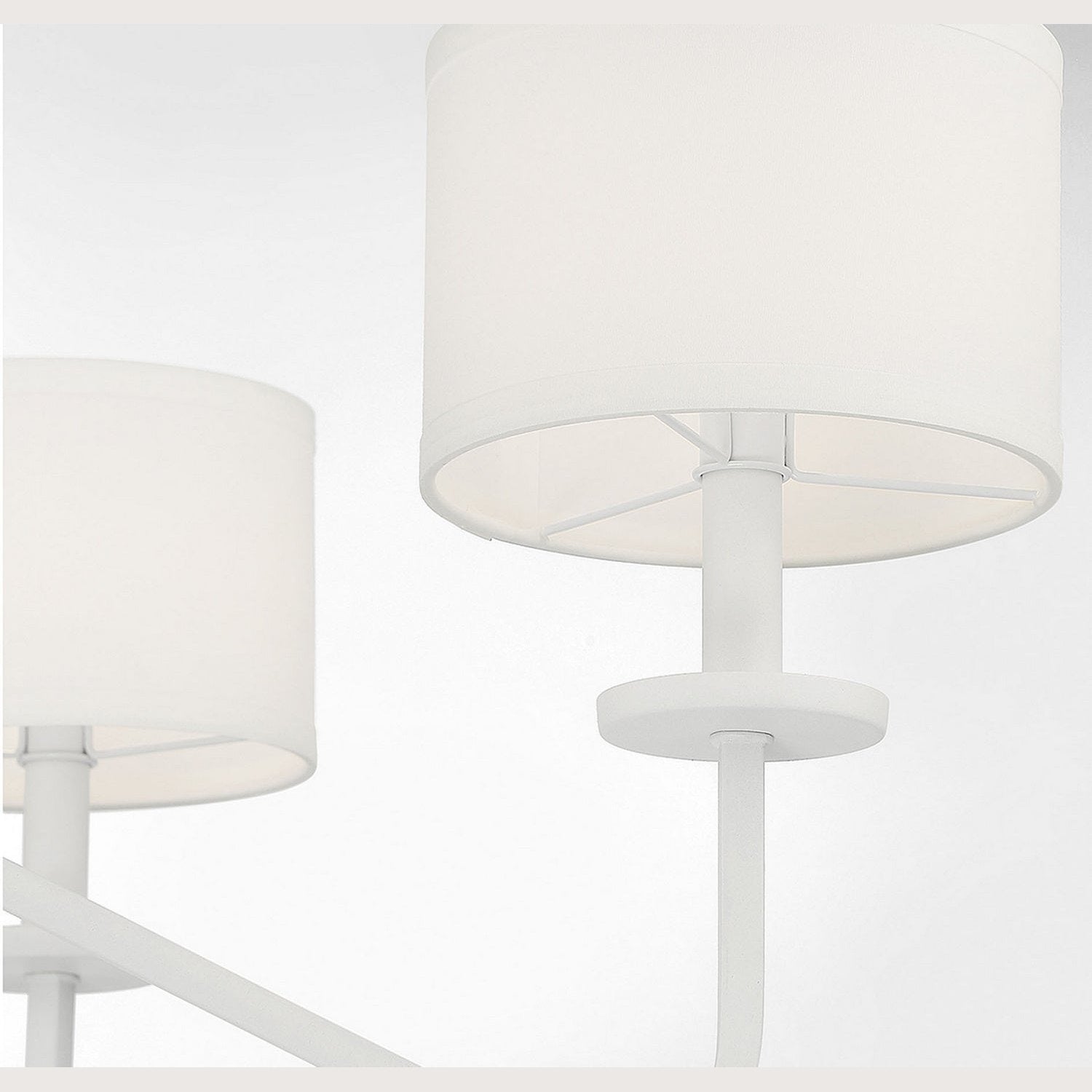 Meridian - M10092BQW - Six Light Chandelier - Bisque White