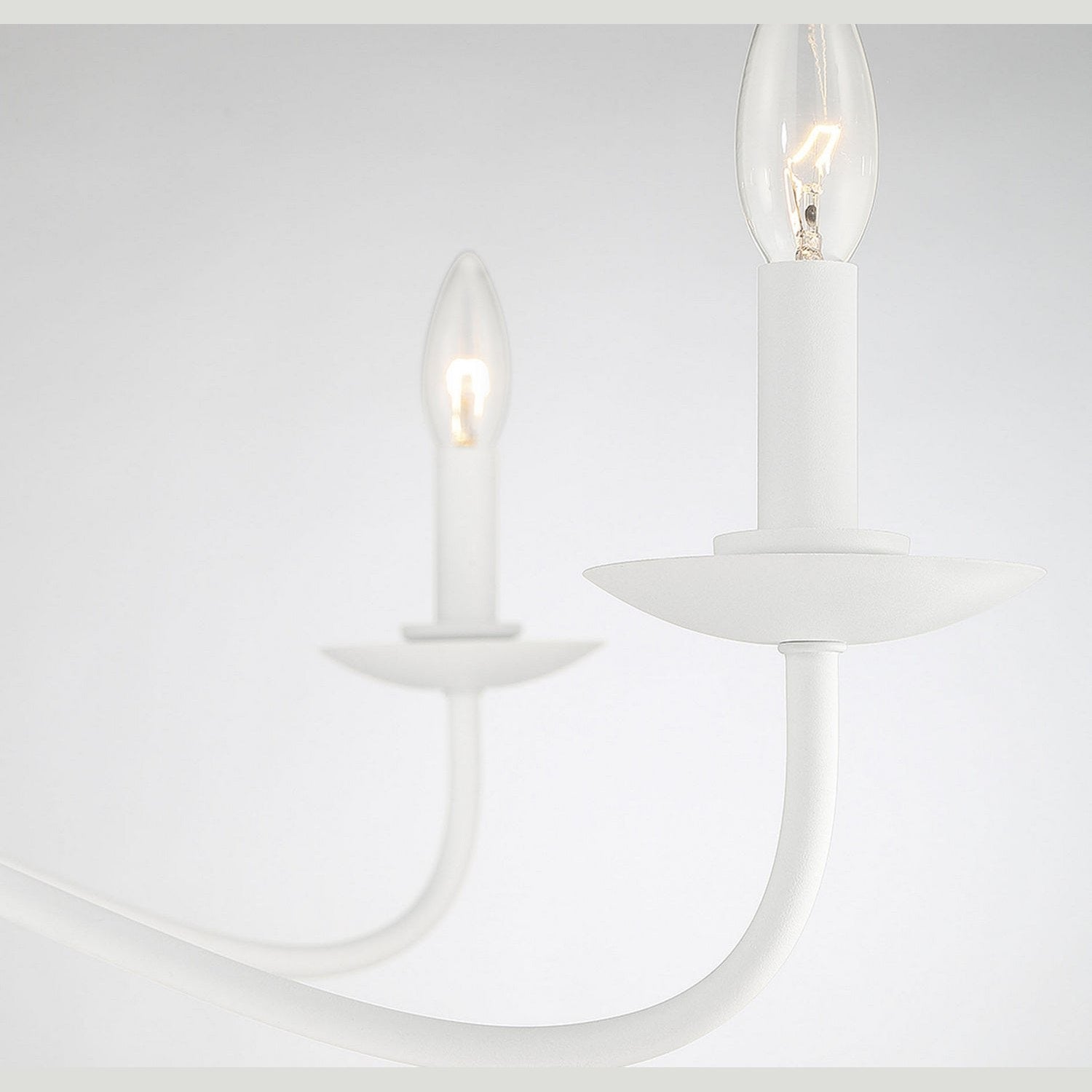 Meridian - M10085BQW - Five Light Chandelier - Bisque White