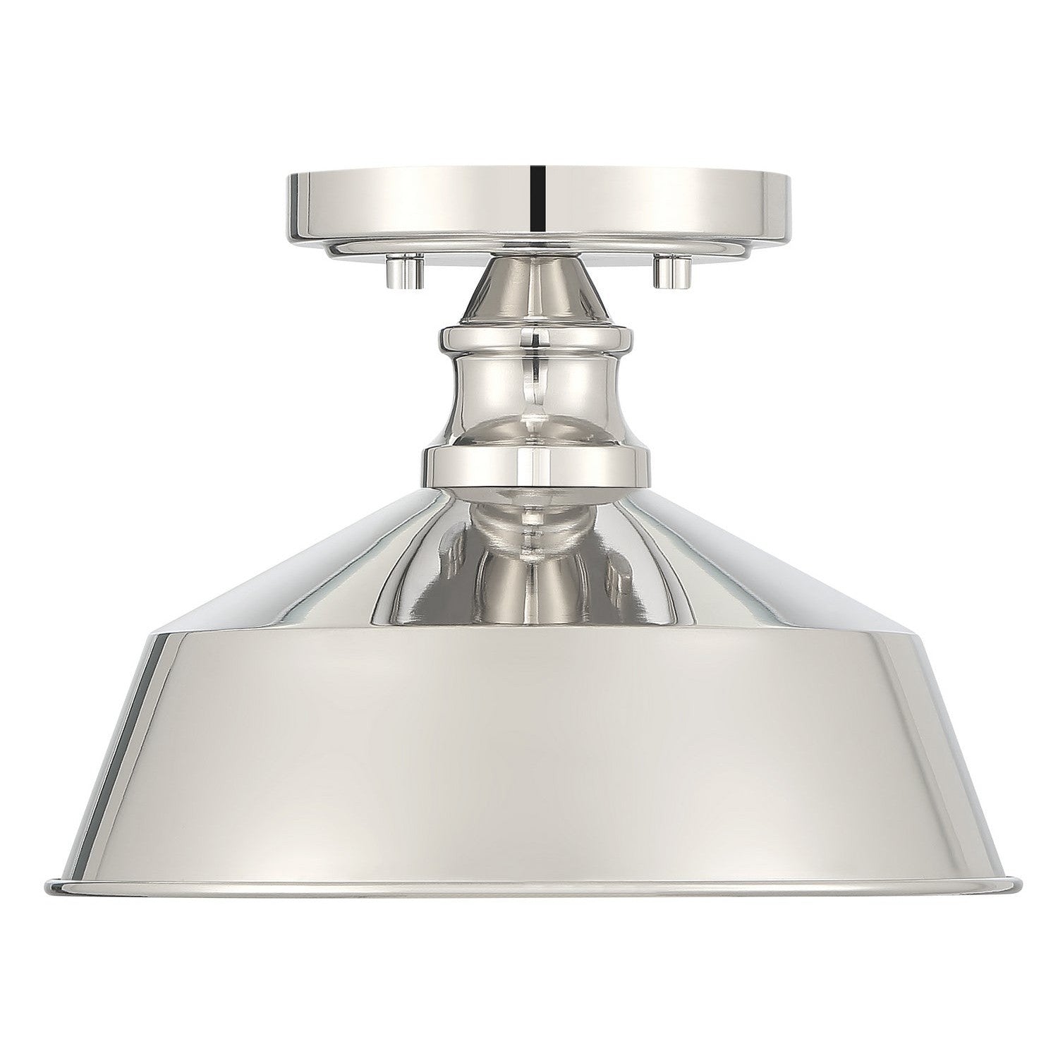 Meridian - M60068PN - One Light Semi-Flush Mount - Polished Nickel