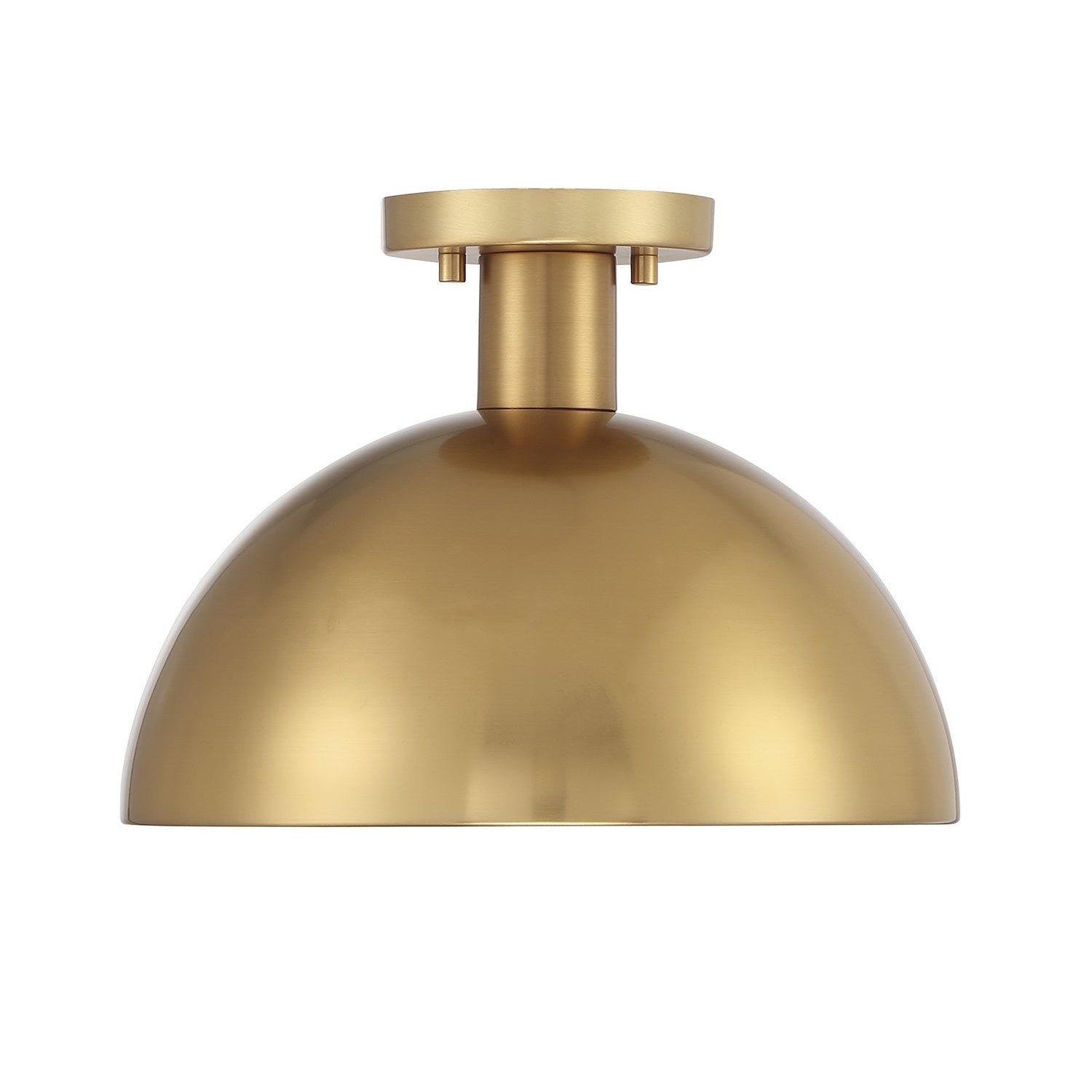 Meridian - M60071NB - One Light Semi-Flush Mount - Natural Brass