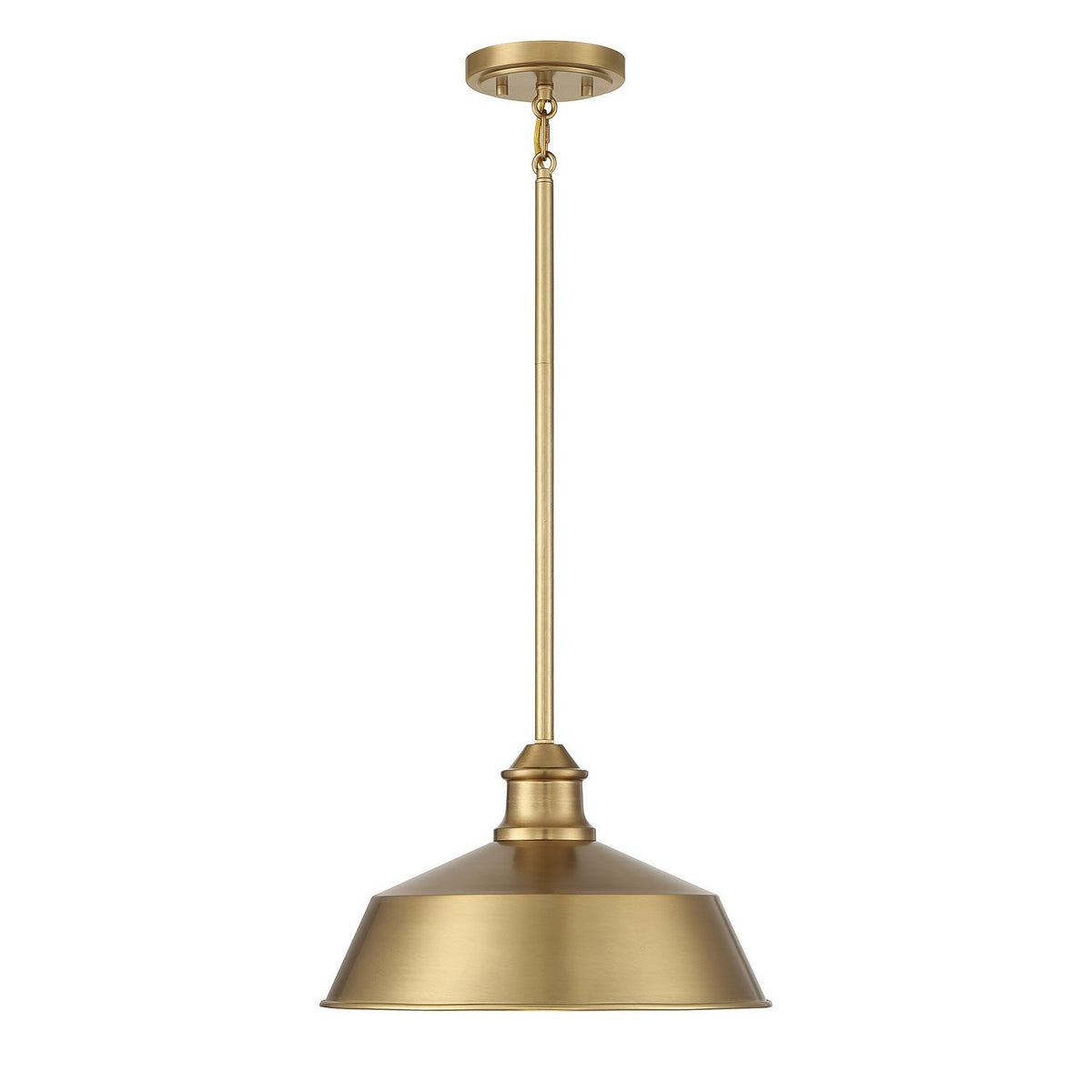 Meridian - M7021NB - One Light Pendant - Natural Brass