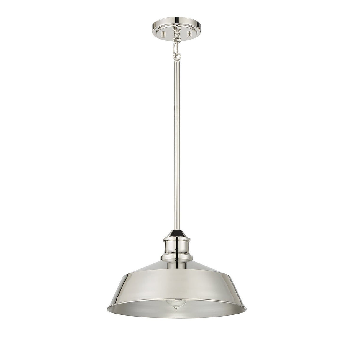 Meridian - M7021PN - One Light Pendant - Polished Nickel