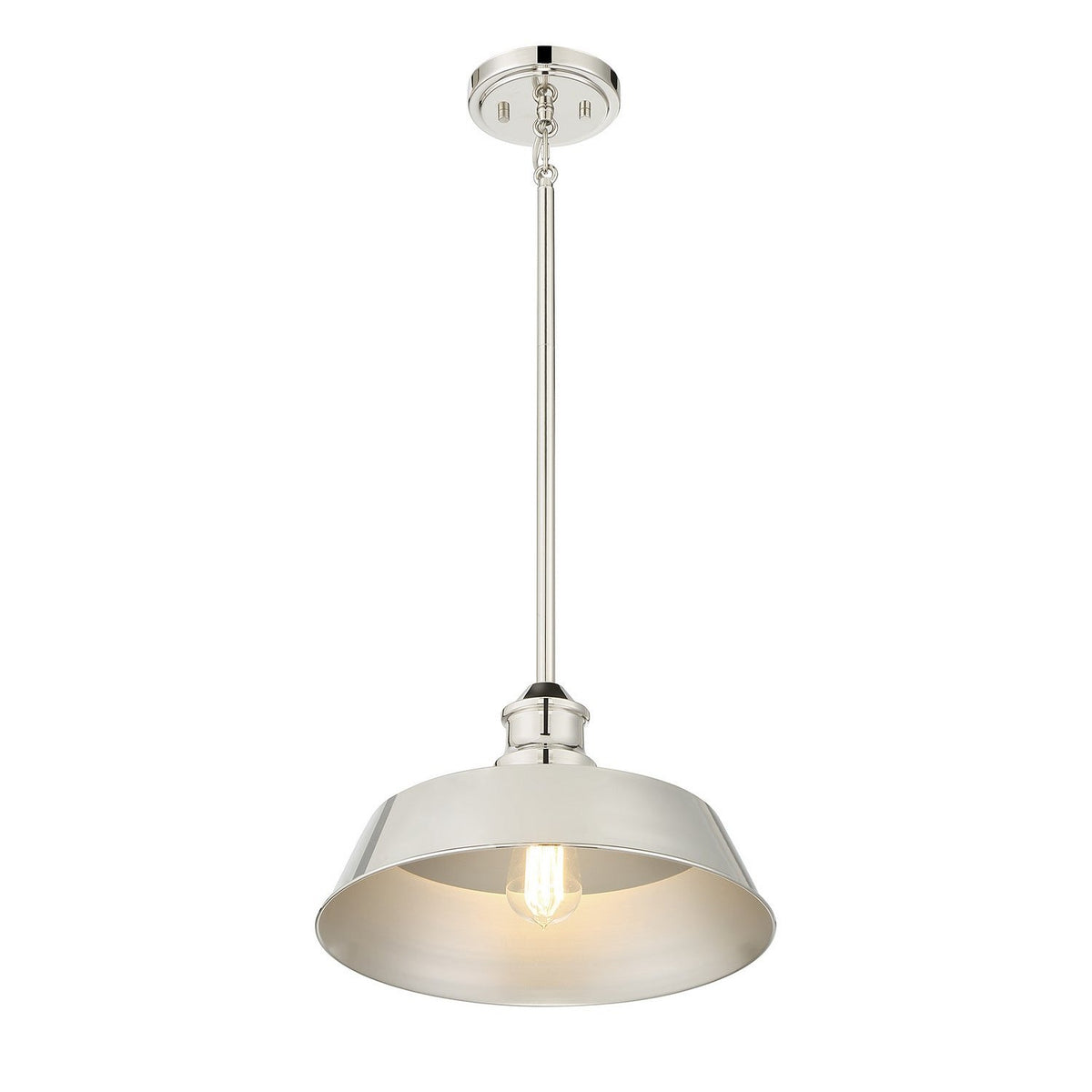 Meridian - M7021PN - One Light Pendant - Polished Nickel
