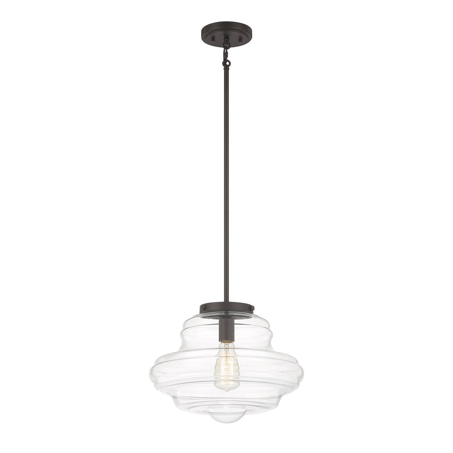 Meridian - M7022ORB - One Light Pendant - Oil Rubbed Bronze
