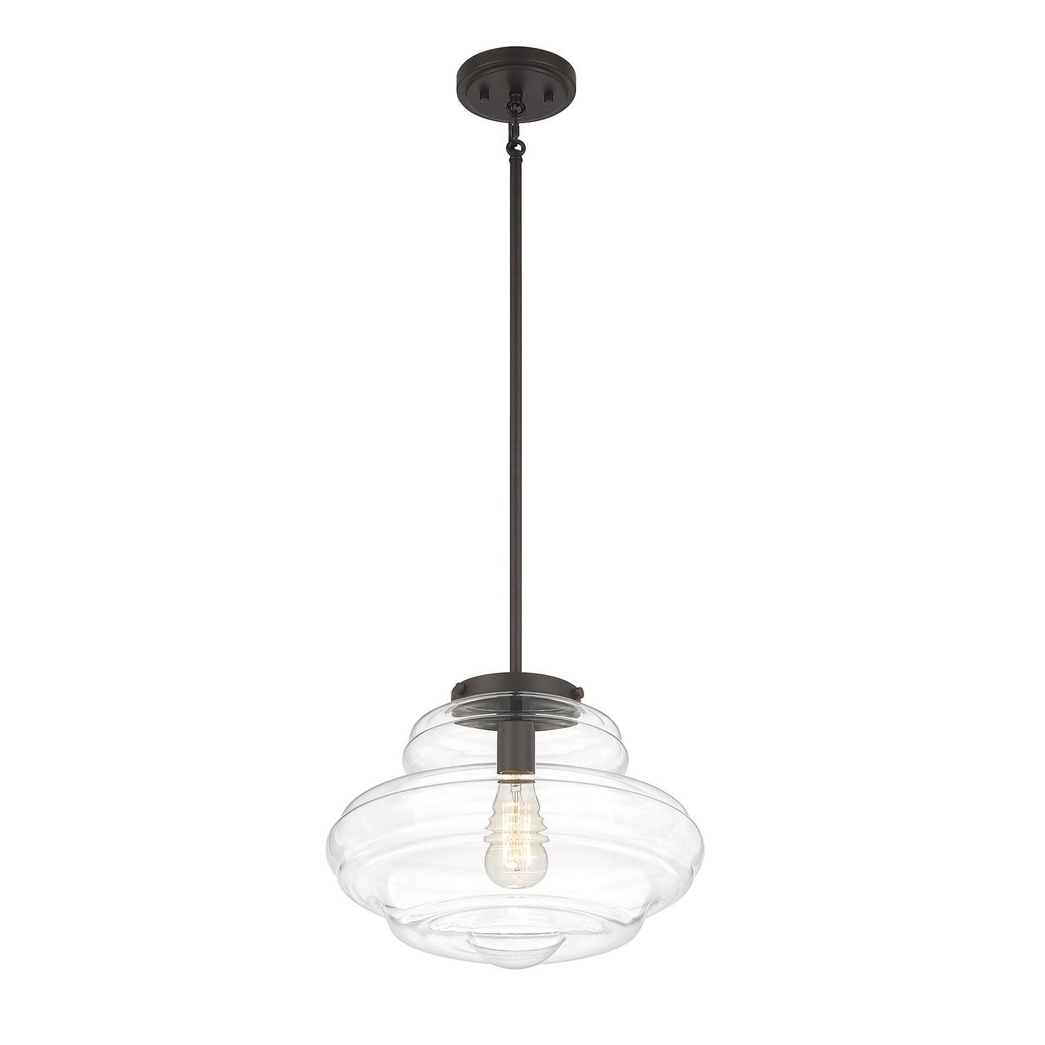 Meridian - M7022ORB - One Light Pendant - Oil Rubbed Bronze