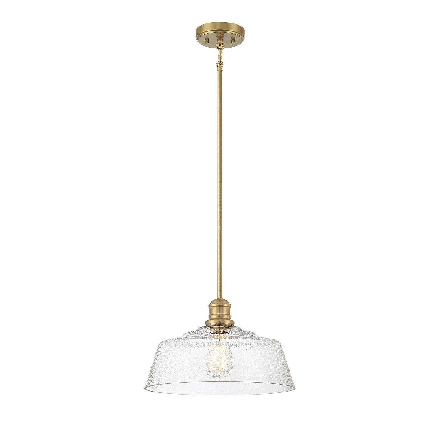 Meridian - M7023NB - One Light Pendant - Natural Brass