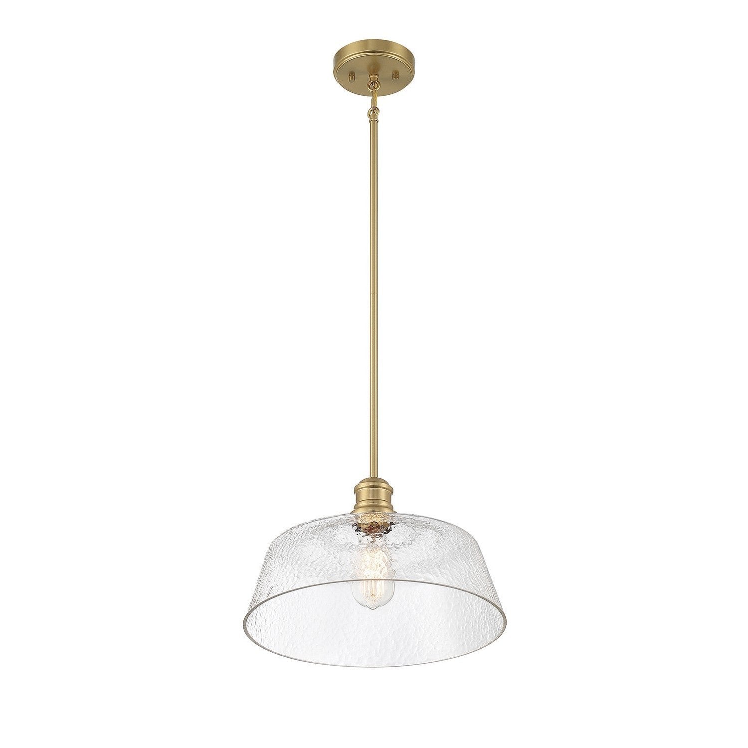 Meridian - M7023NB - One Light Pendant - Natural Brass