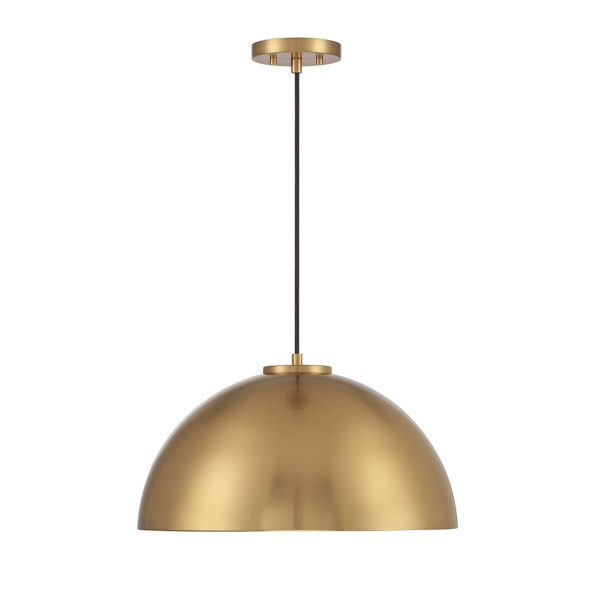 Meridian - M7024NB - One Light Pendant - Natural Brass