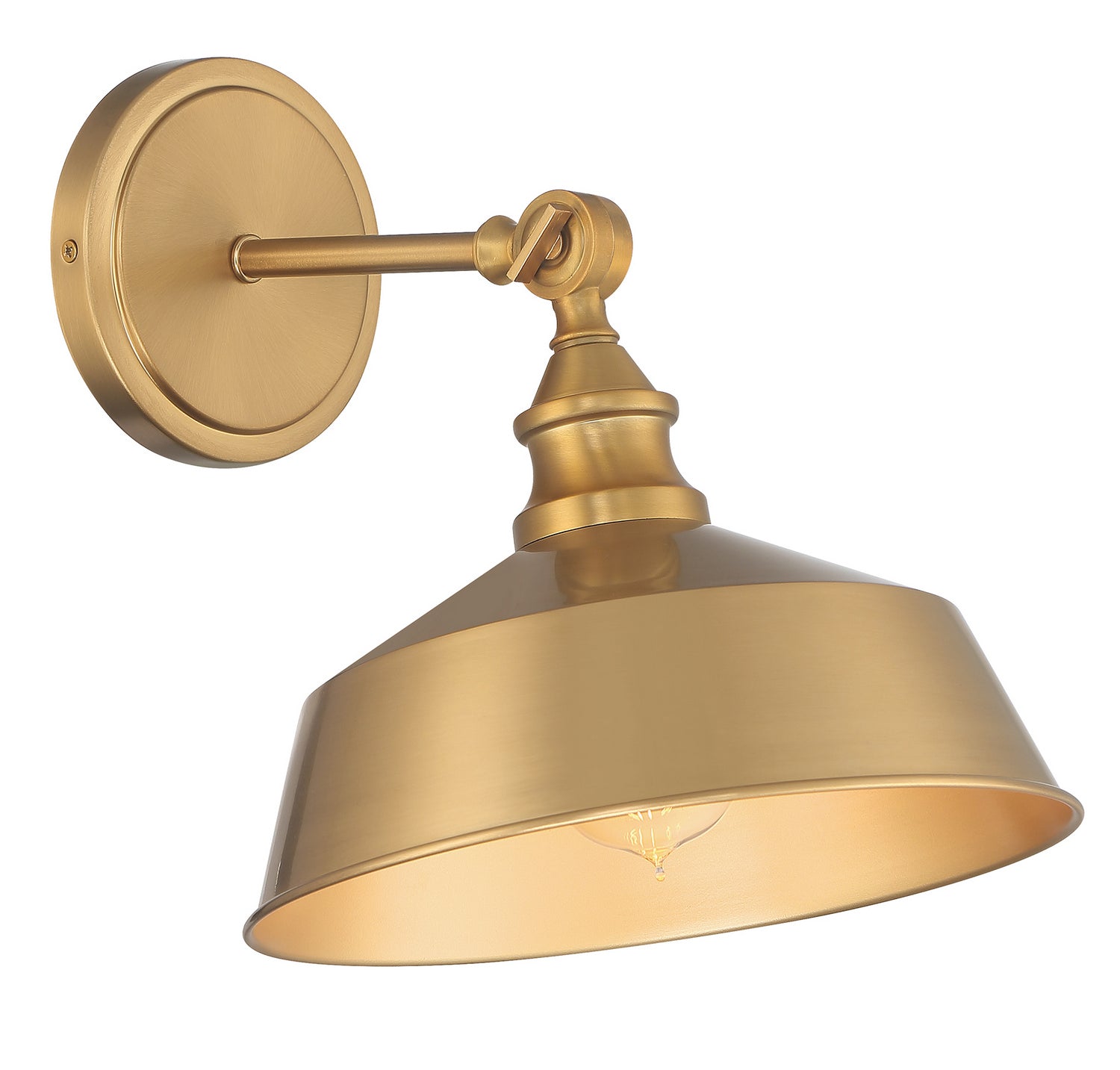 Meridian - M90090NB - One Light Wall Sconce - Natural Brass