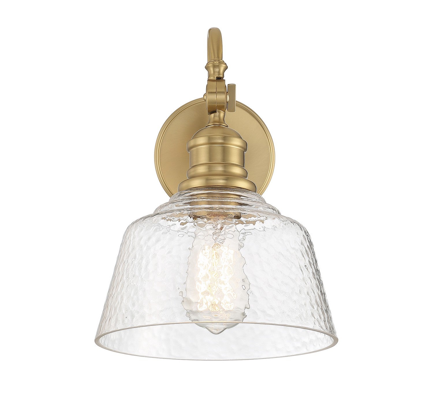 Meridian - M90092NB - One Light Wall Sconce - Natural Brass