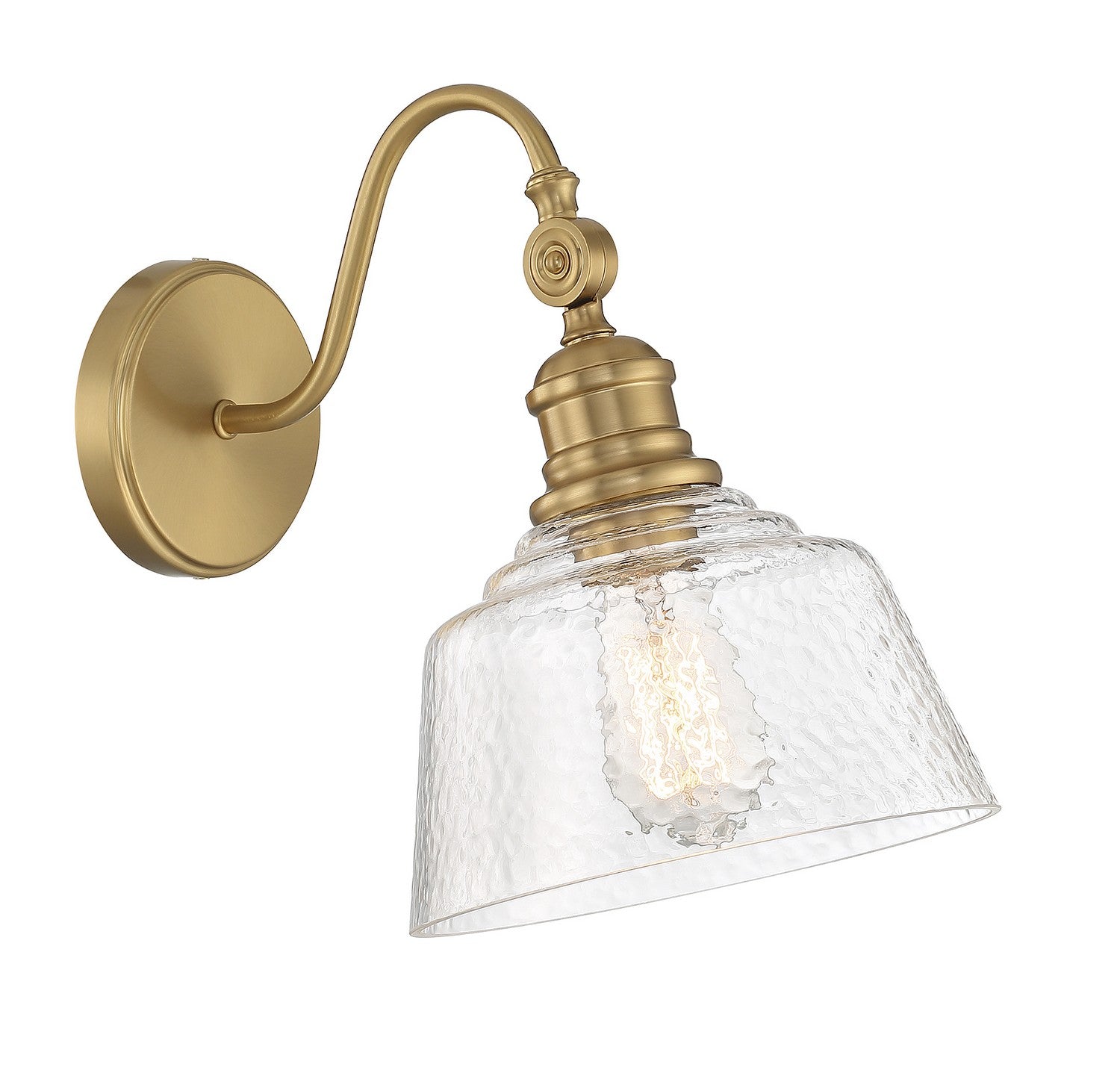 Meridian - M90092NB - One Light Wall Sconce - Natural Brass
