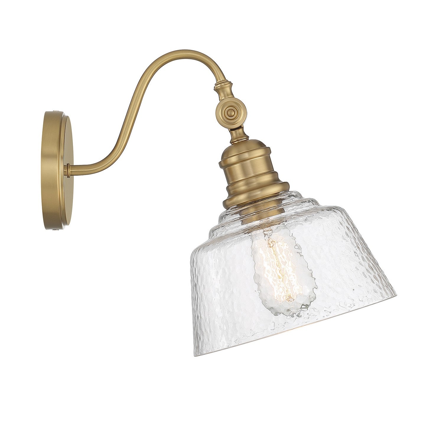 Meridian - M90092NB - One Light Wall Sconce - Natural Brass